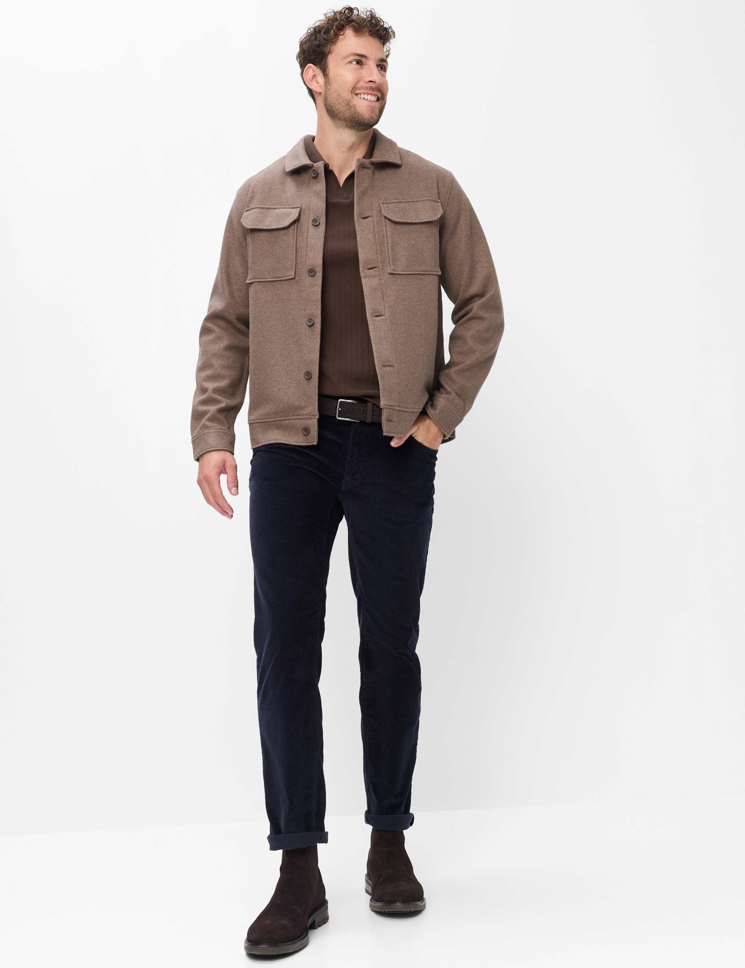 Men Style COOPER Dark Blue Regular Fit Model Outfit