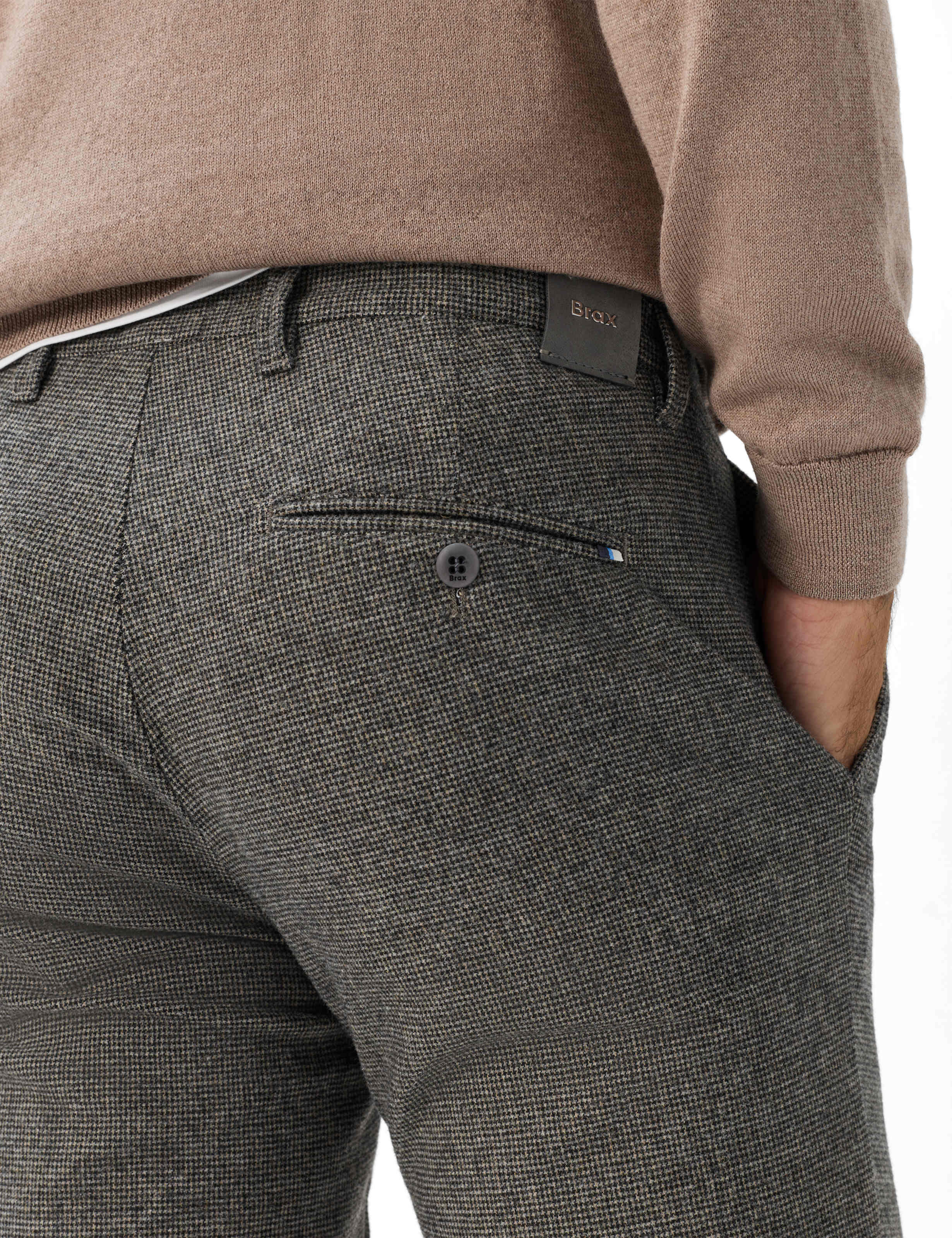Men Style FABIO Light Brown Modern Fit Detail 2