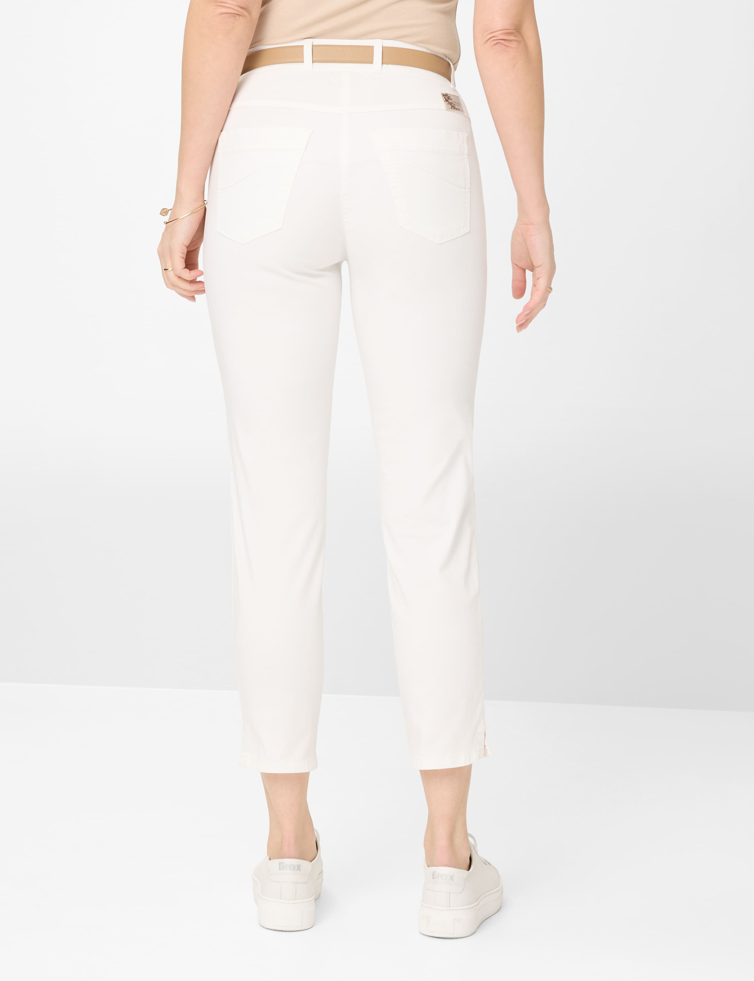 Femme Style LAVINA ZIP 6/8 Blanc Super Slim Fit Dos mannequin