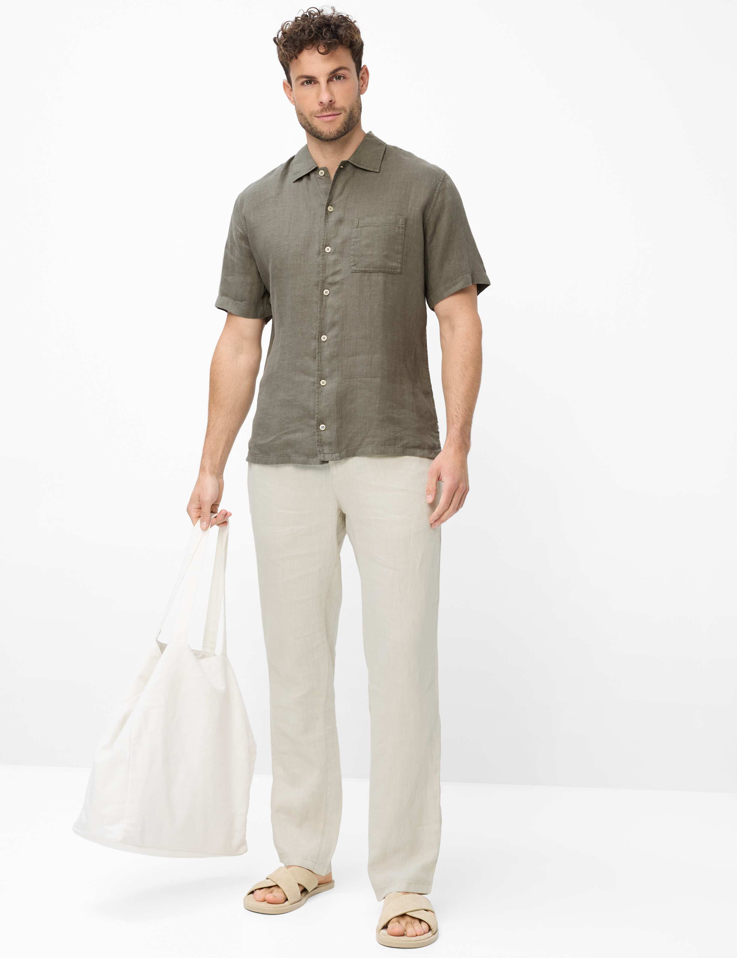 Herren Style LUKE Dunkelgrün  Model Outfit