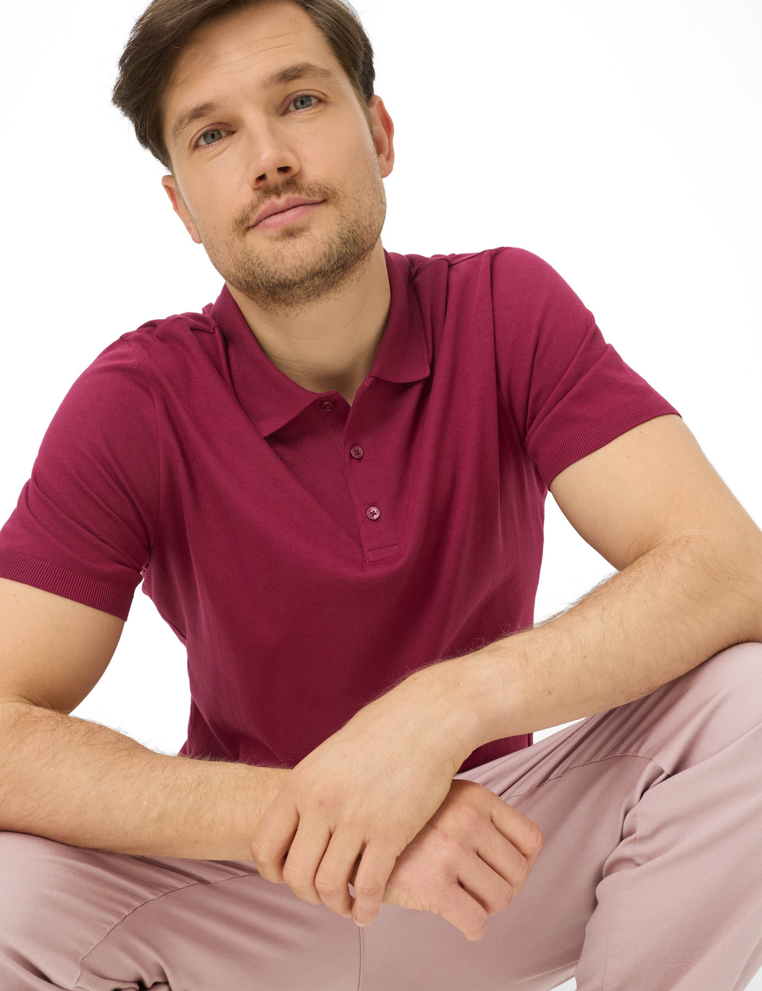 Homme Style PARVIS Rouge Foncé  Détail 1