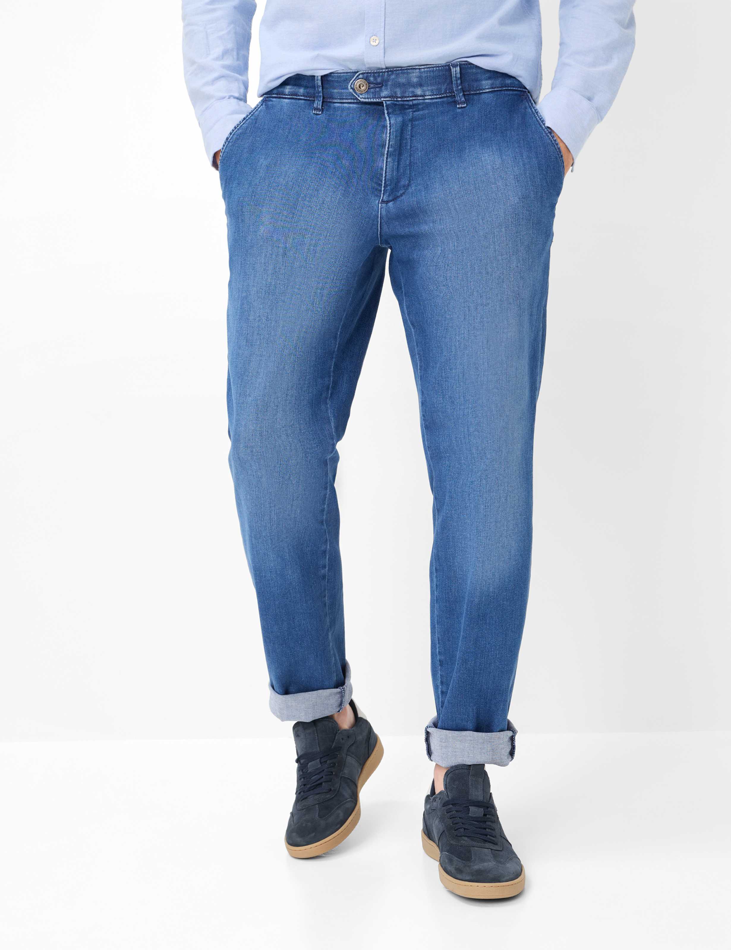 Thumbnail - Eurex by Brax Herren Flatfrontjeans Style JIM BLUE STONE, denim blau, Gr. 28U