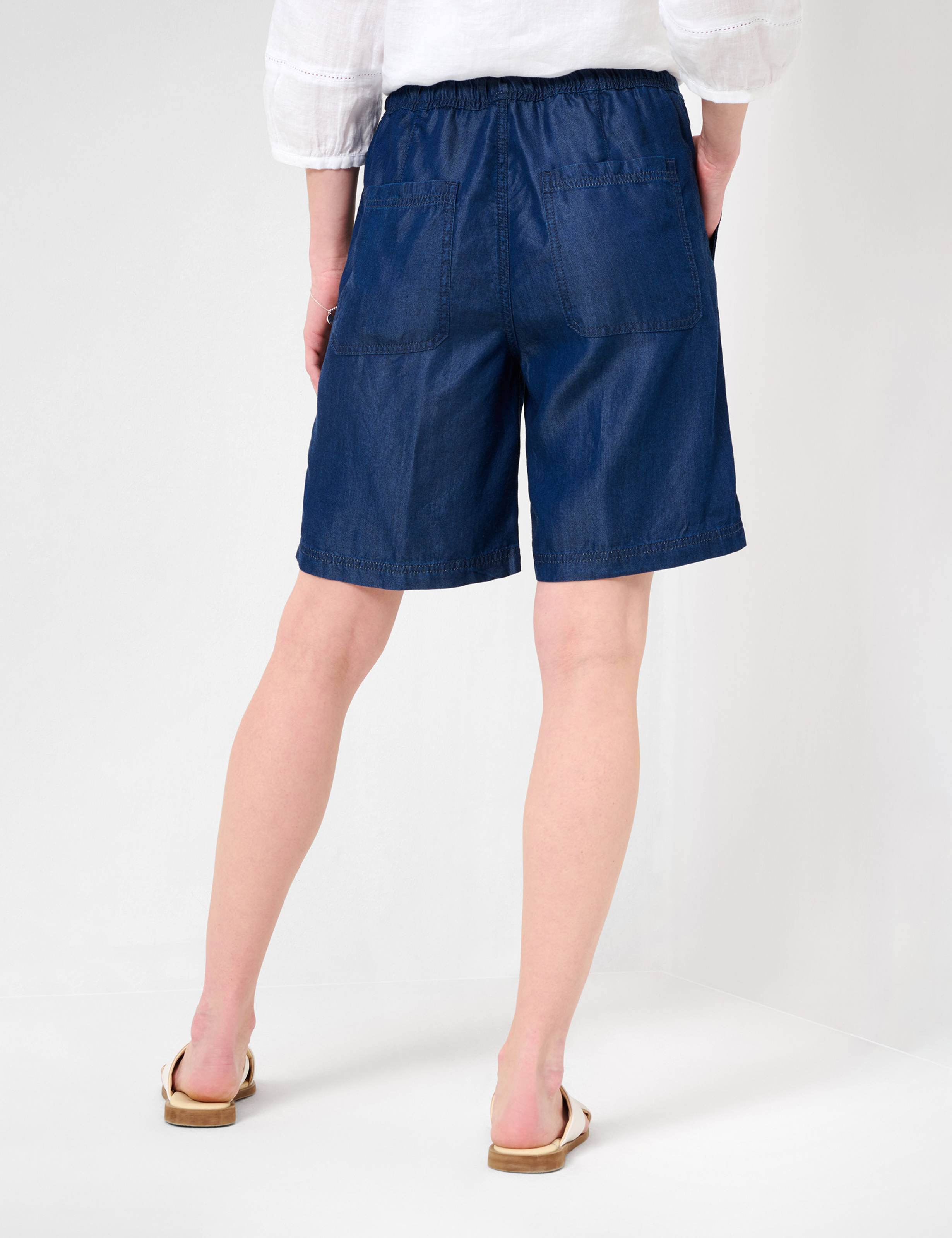 Women Style MAINE B CLEAN DARK BLUE Wide Leg Model back