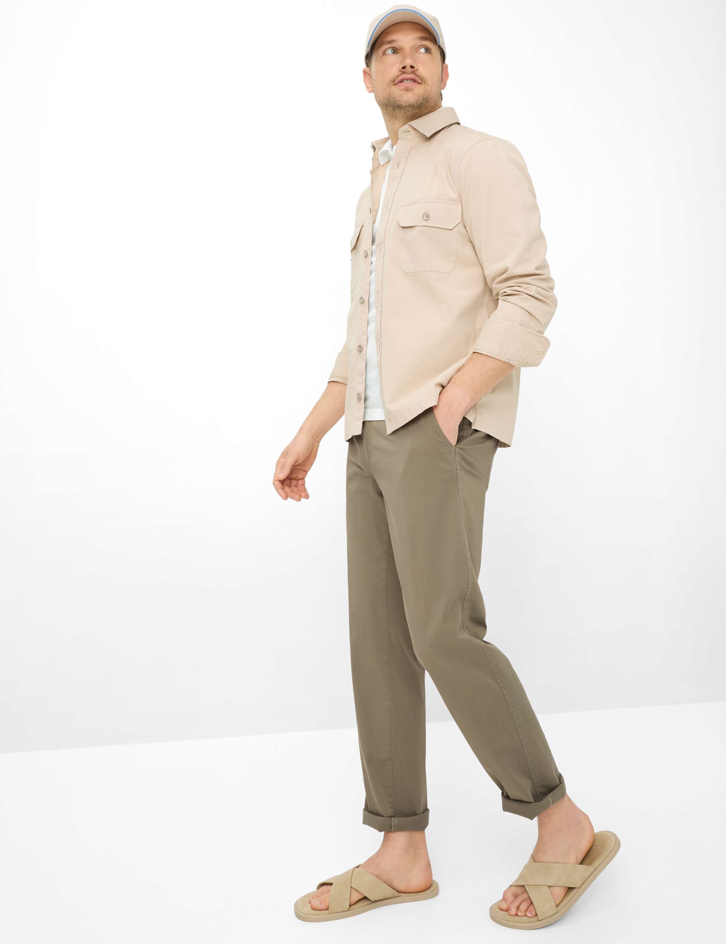 Men Style EVANS Green Regular Fit Model Outfit