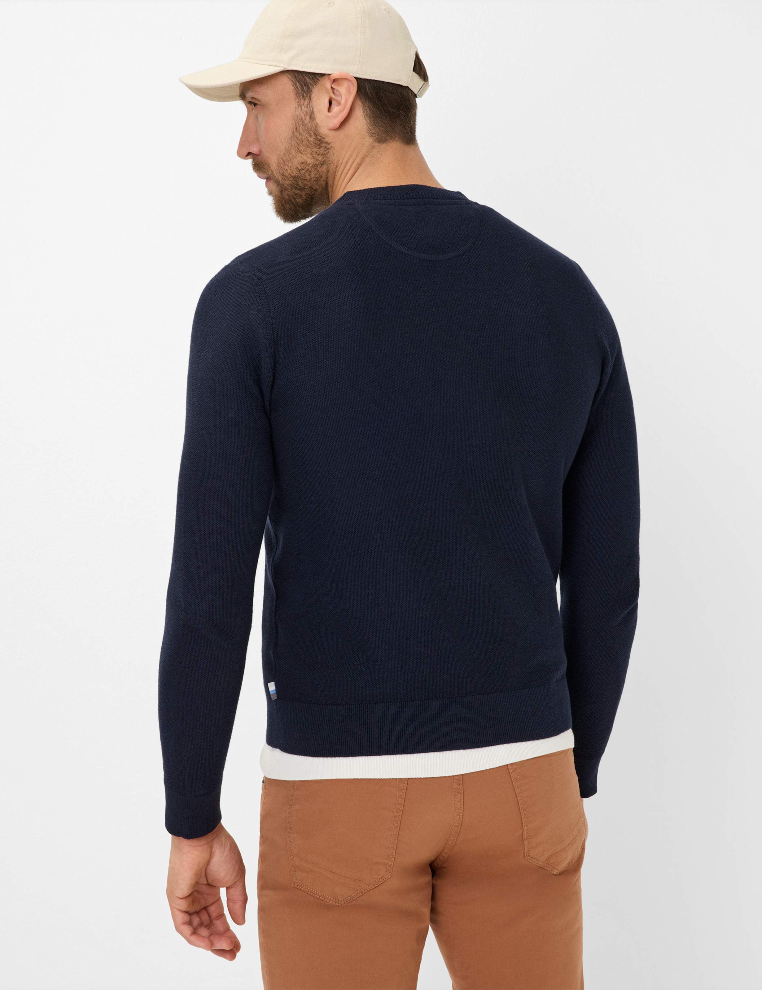 Men Style RICK Dark Blue  Model back