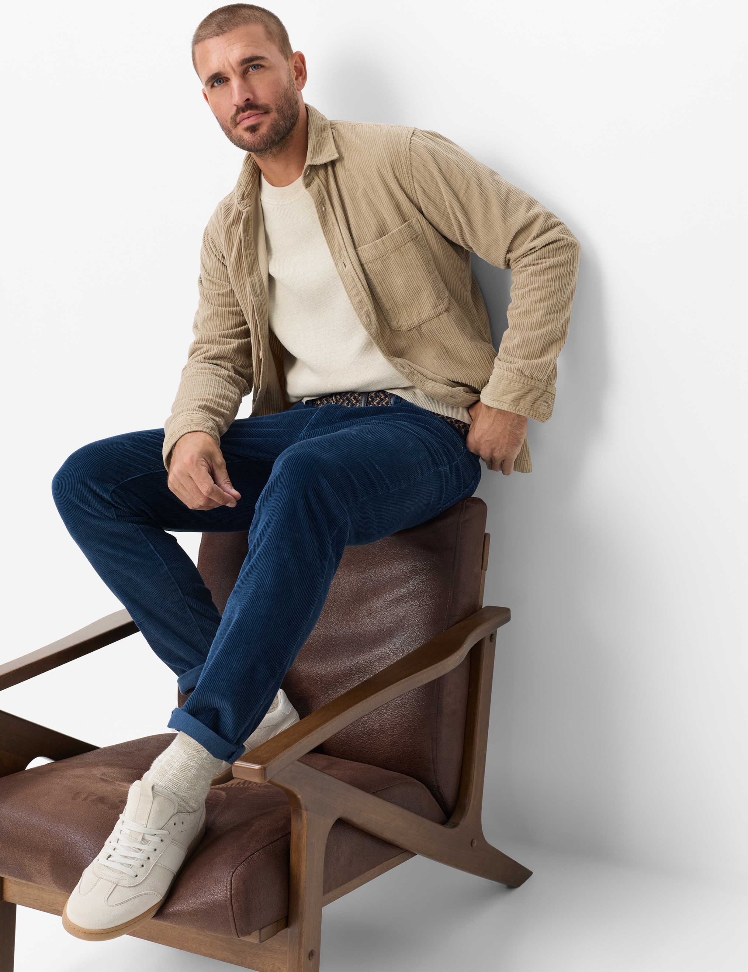Men Style CADIZ Blue Straight fit Detail 1