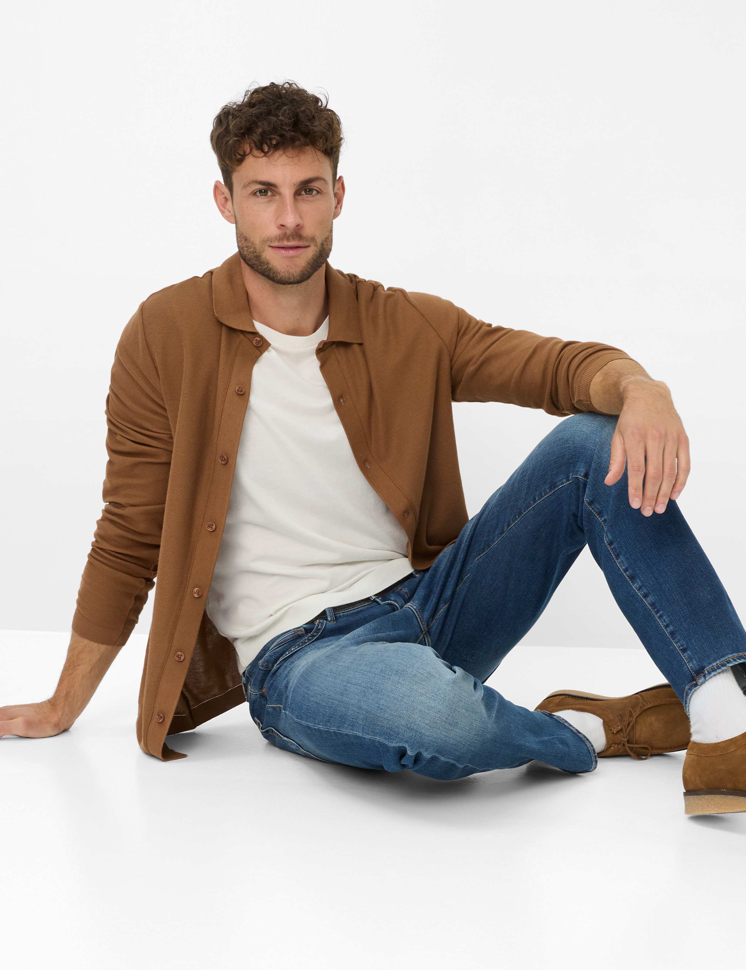 Herren Style CHRIS Denim Blau Slim Fit Detail 1