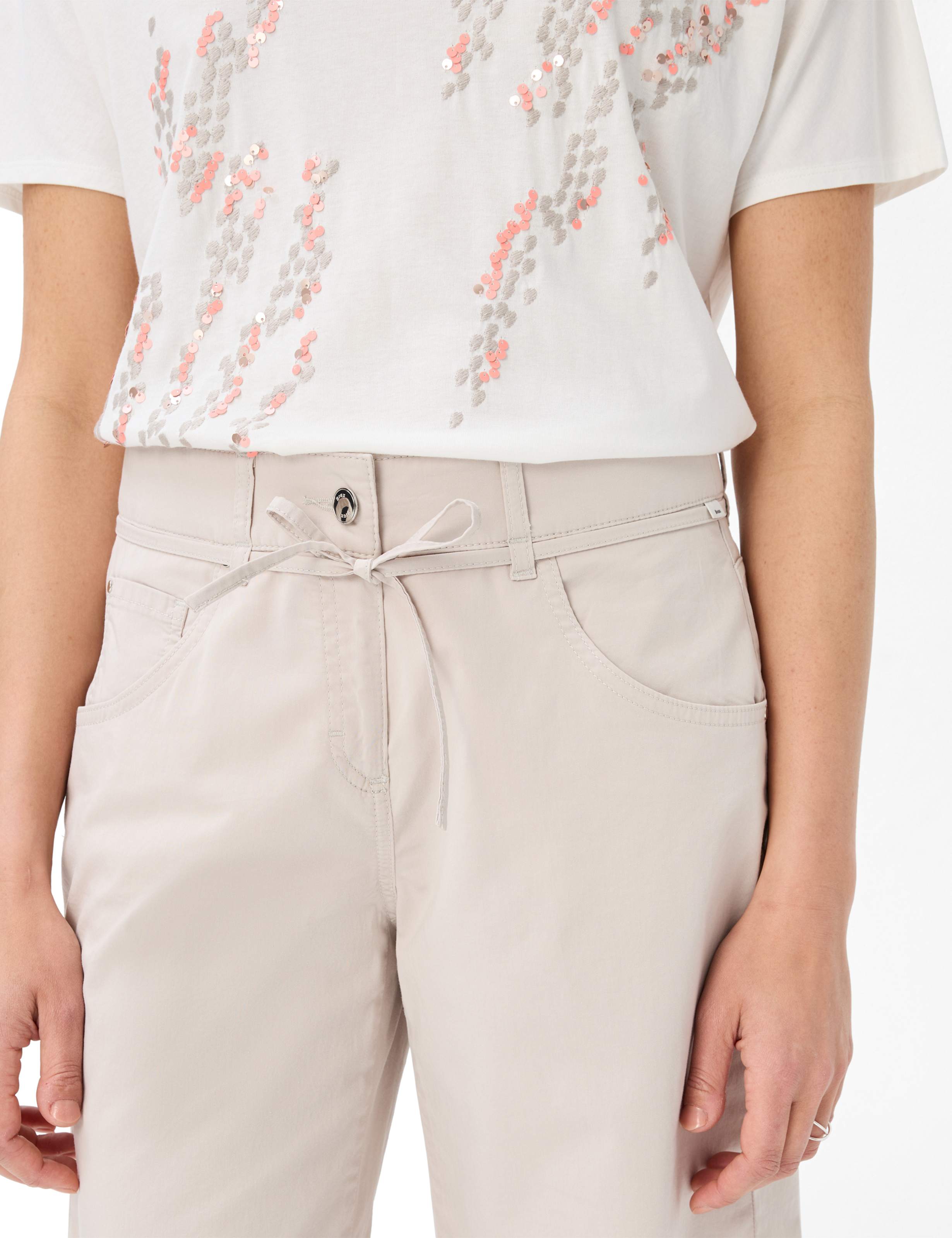 Damen Style MAINE B Hellbeige Wide Leg Detail 2