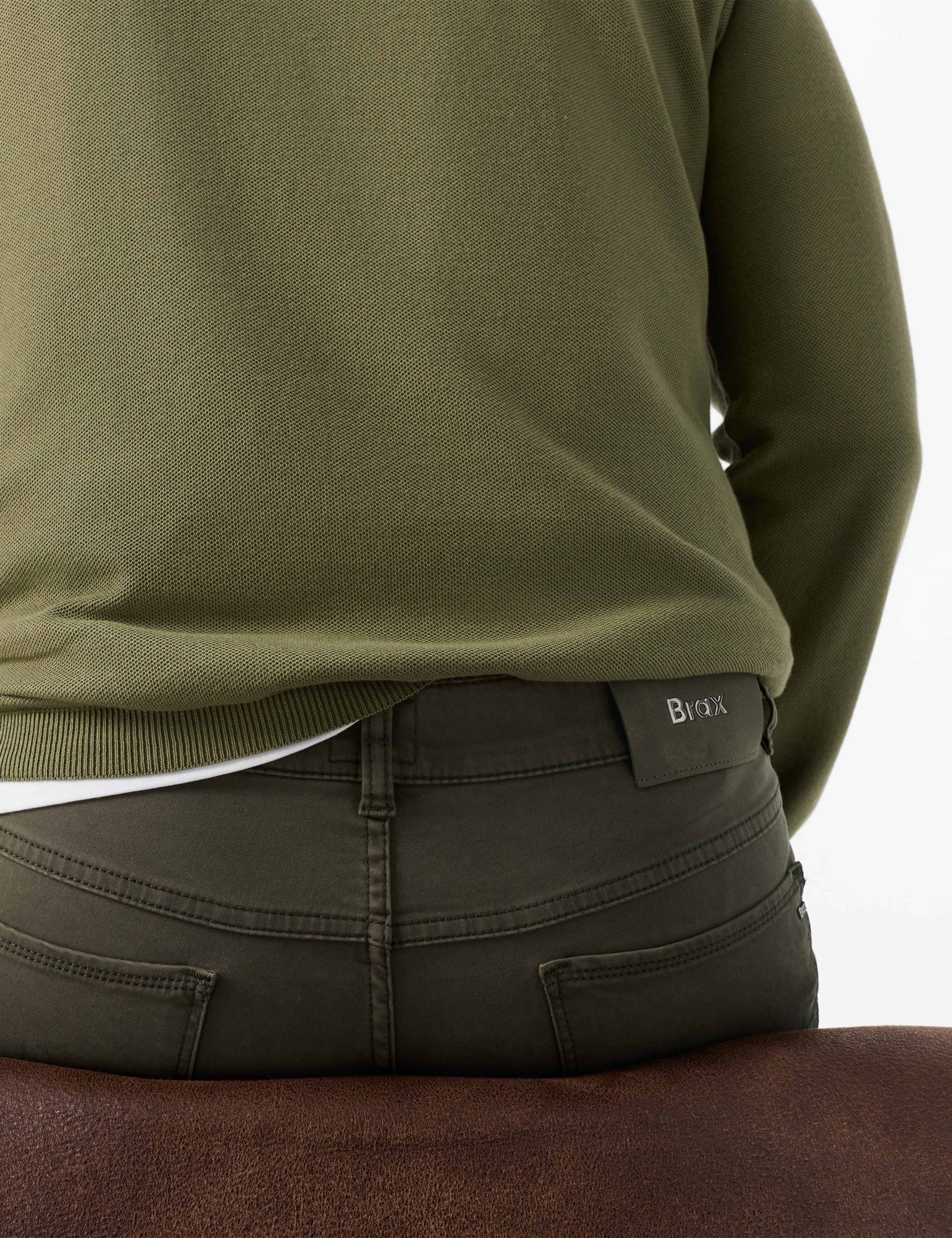 Herre Style COOPER Grøn - Olive Regular Fit Detalje 1