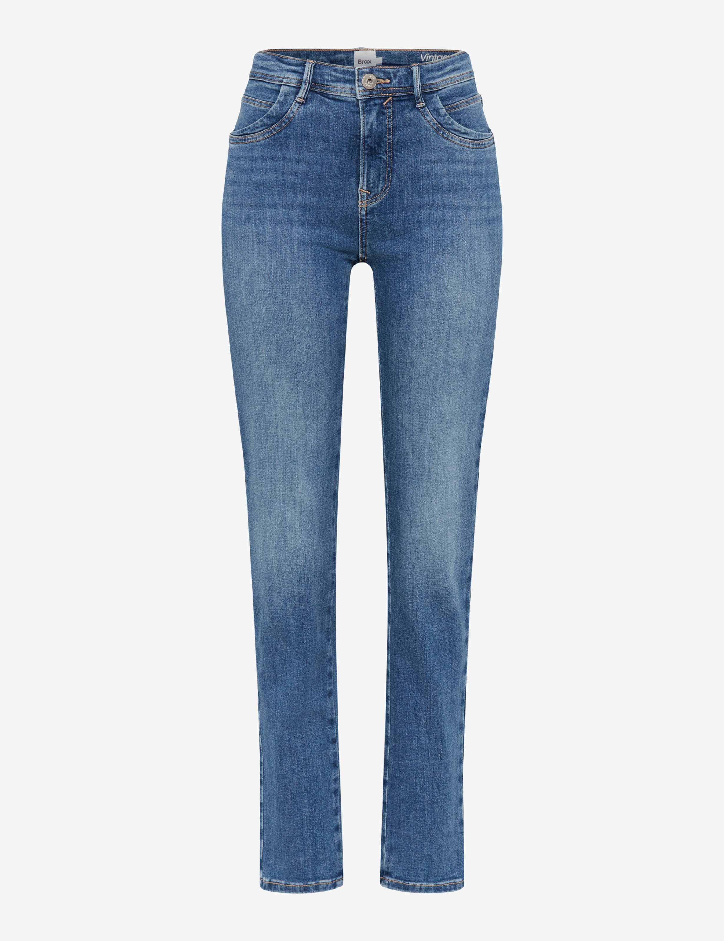 Femme Style MARY Denim Bleu Regular Fit Détourage avant