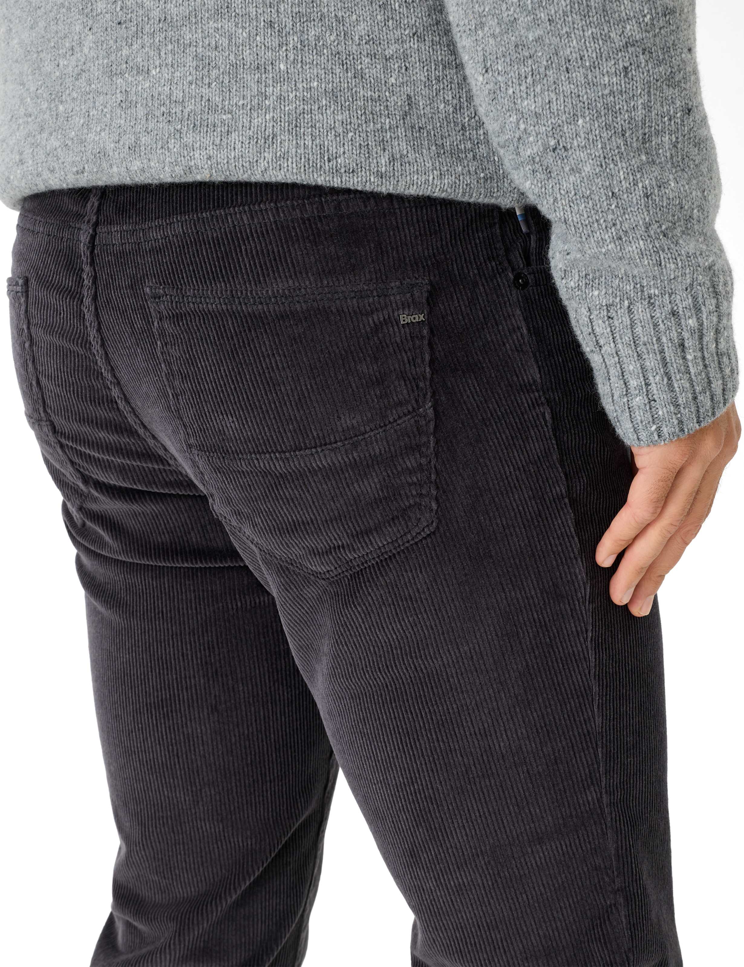 Herren Style CADIZ Dunkelgrau Straight Fit Detail 2