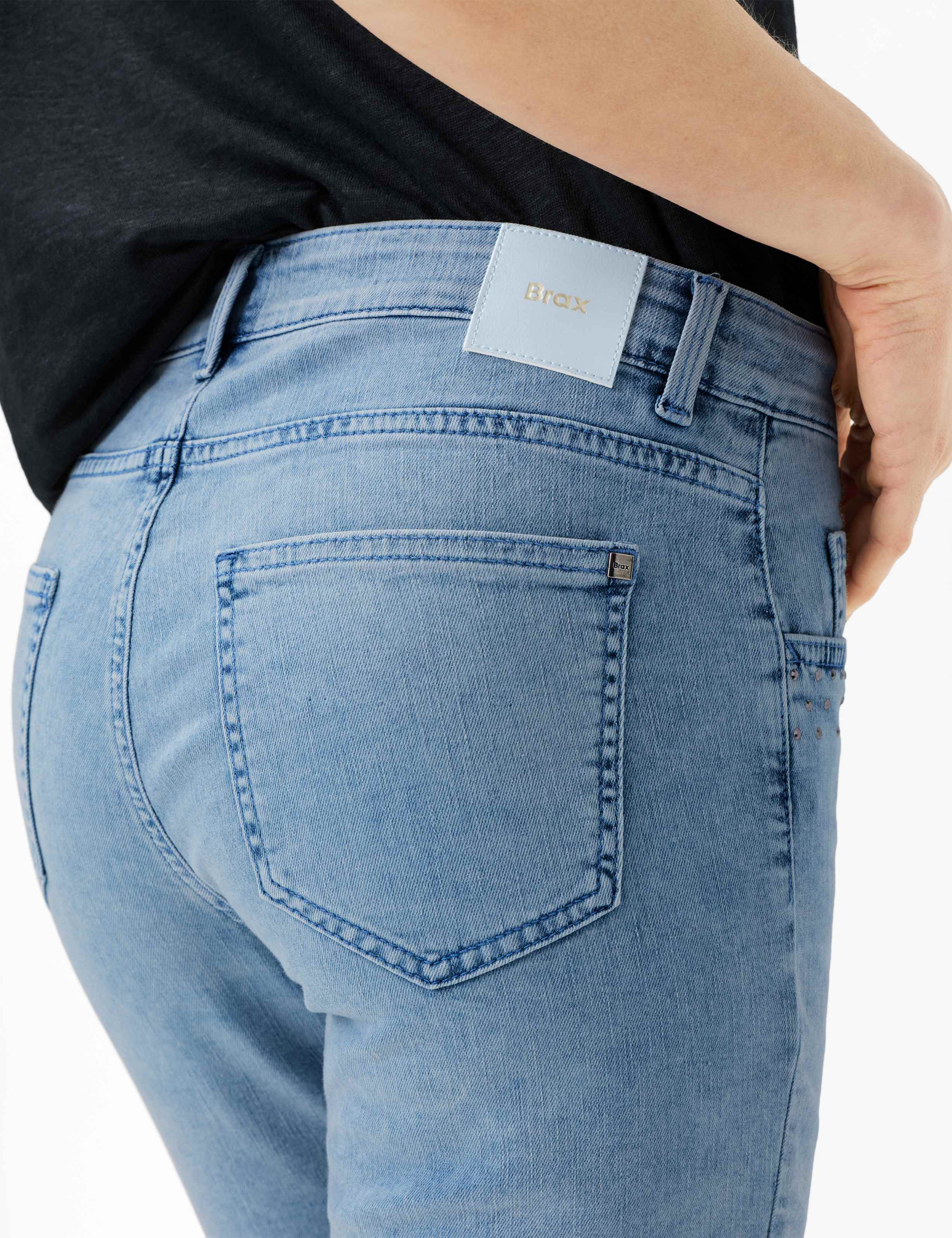 Femme Style SHAKIRA C Denim Bleu Clair Slim Fit Détail 2
