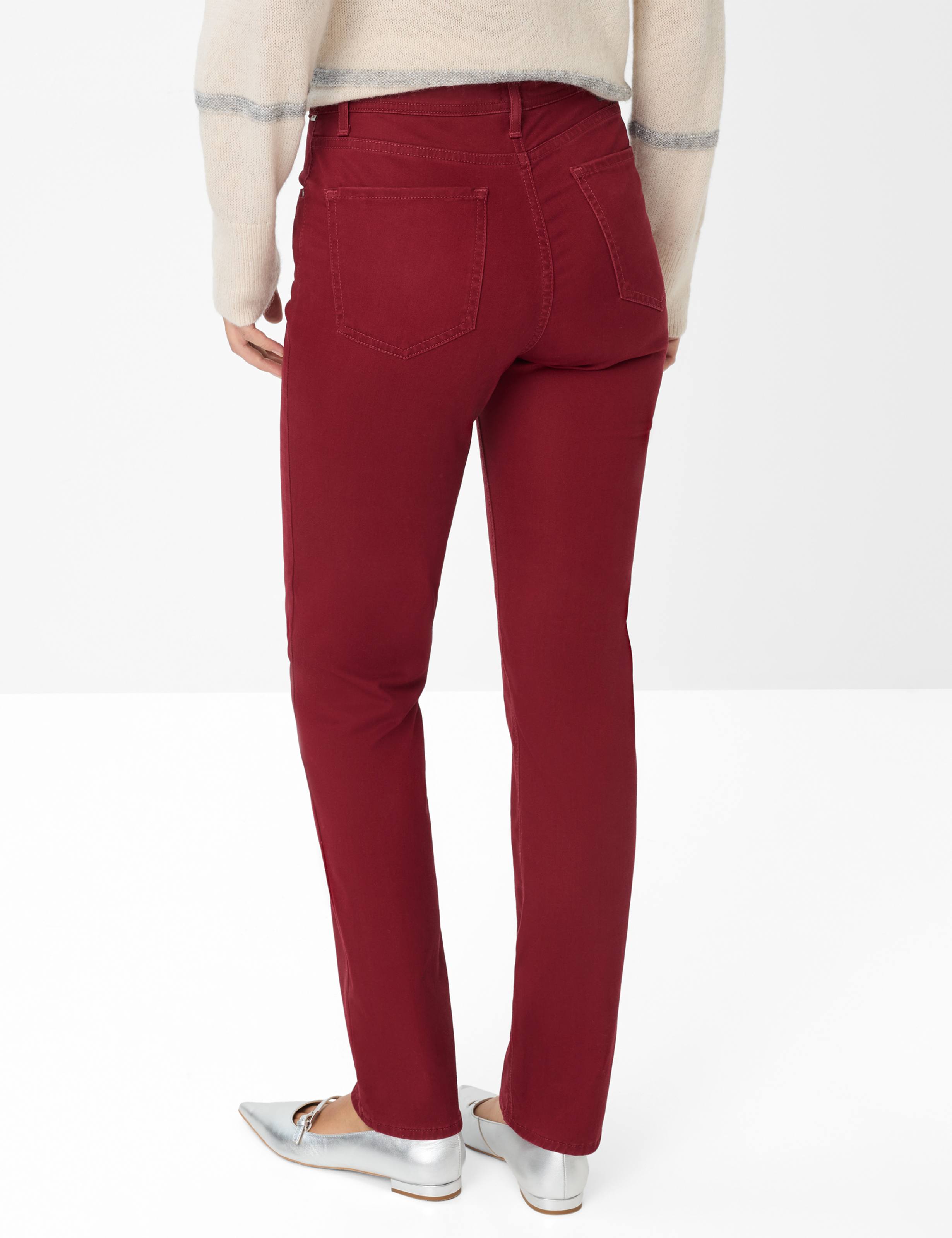Thumbnail - Brax Damen Five-Pocket-Hose Style CAROLA MULBERRY, dunkelrot, Gr. 40K