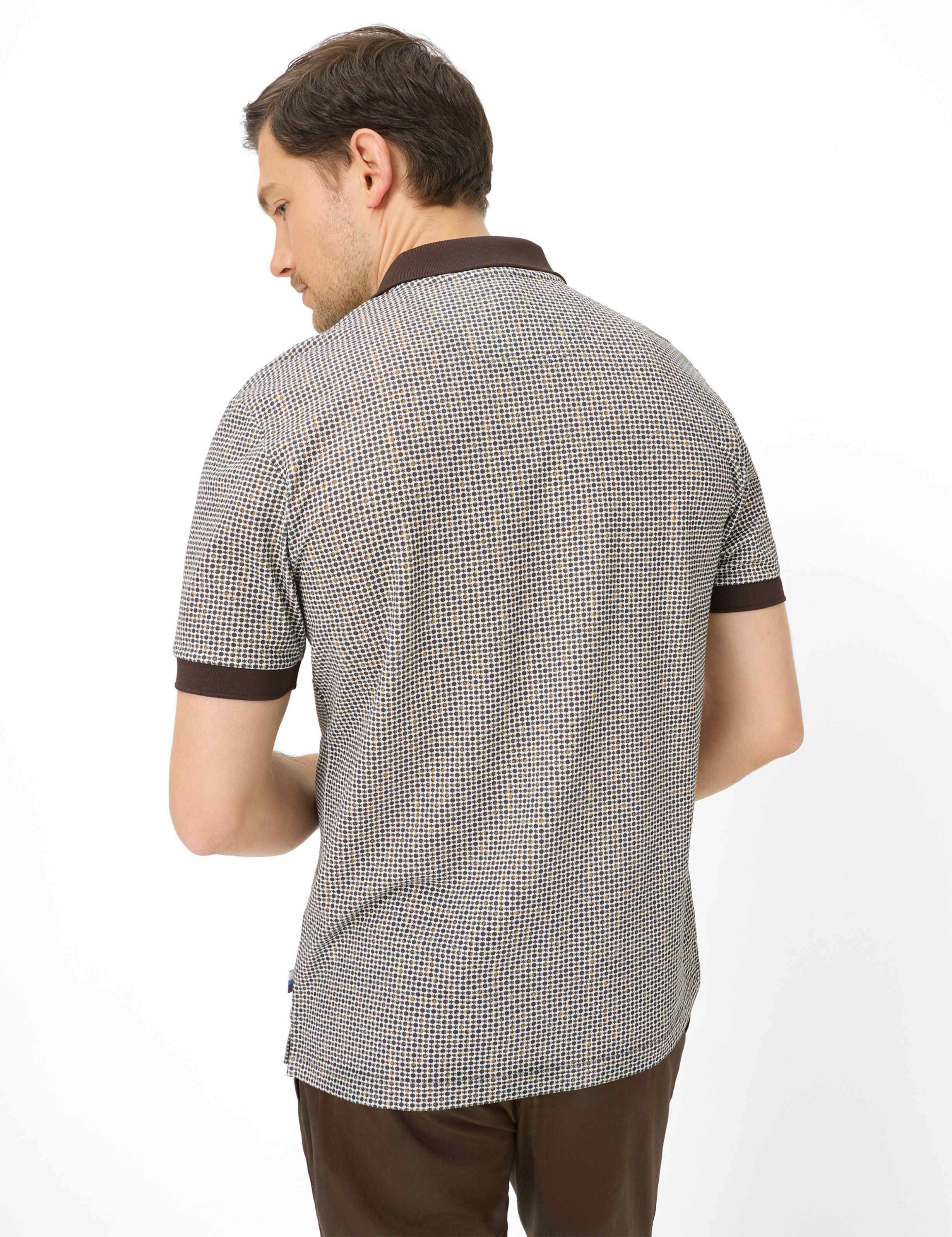 Thumbnail - Brax Herren Polo Style PERRY chocolate, dunkelbraun, Gr. L