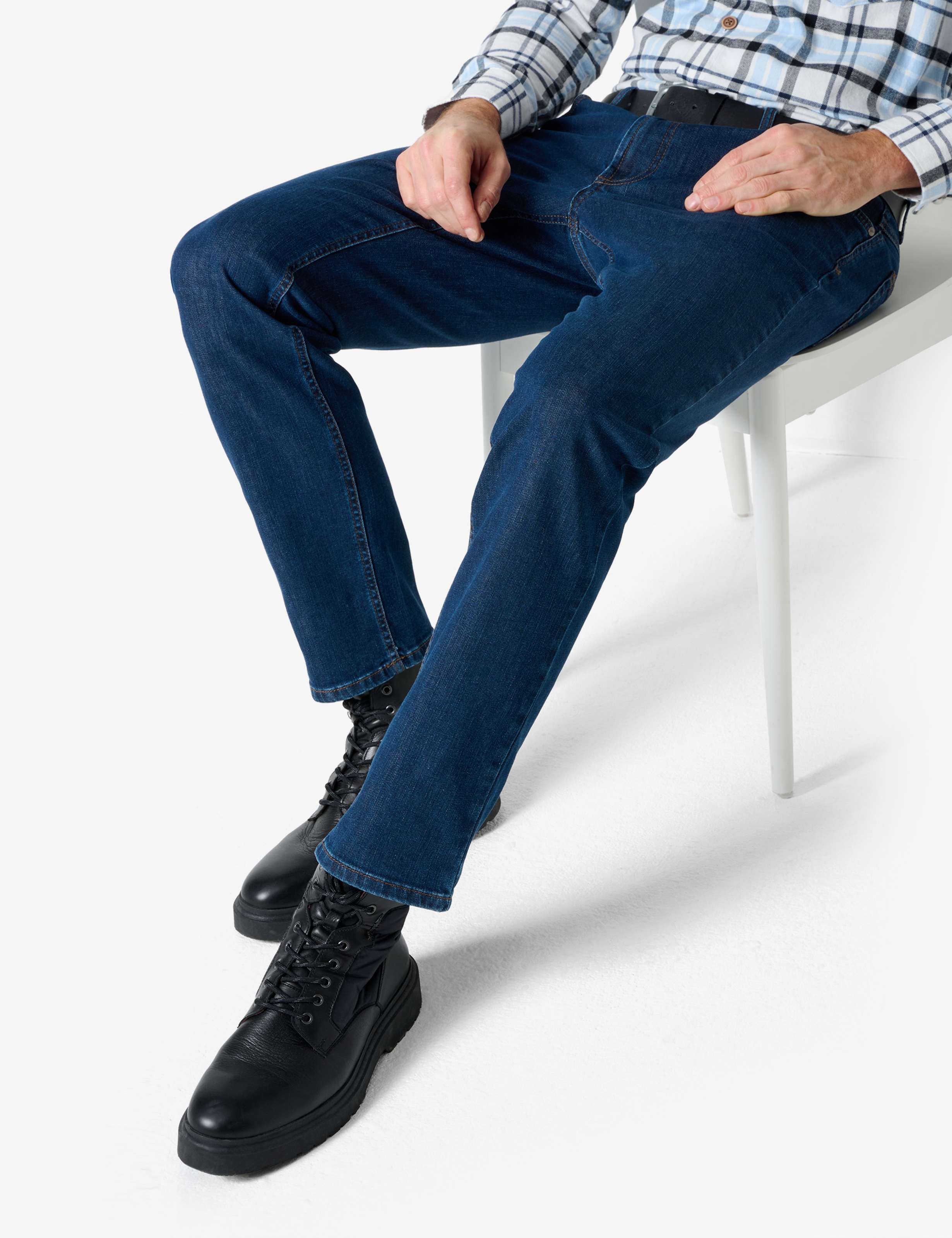 Men Style CARLOS Dark Blue Regular Fit Detail 1