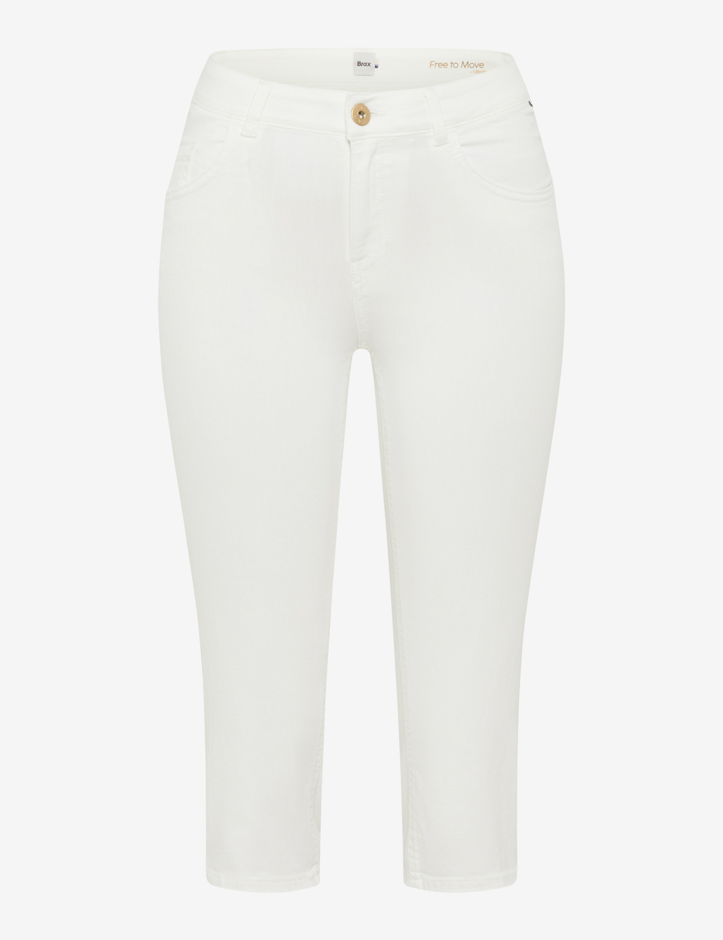 Women Style SHAKIRA C Denim White Slim Fit Stand-alone front view