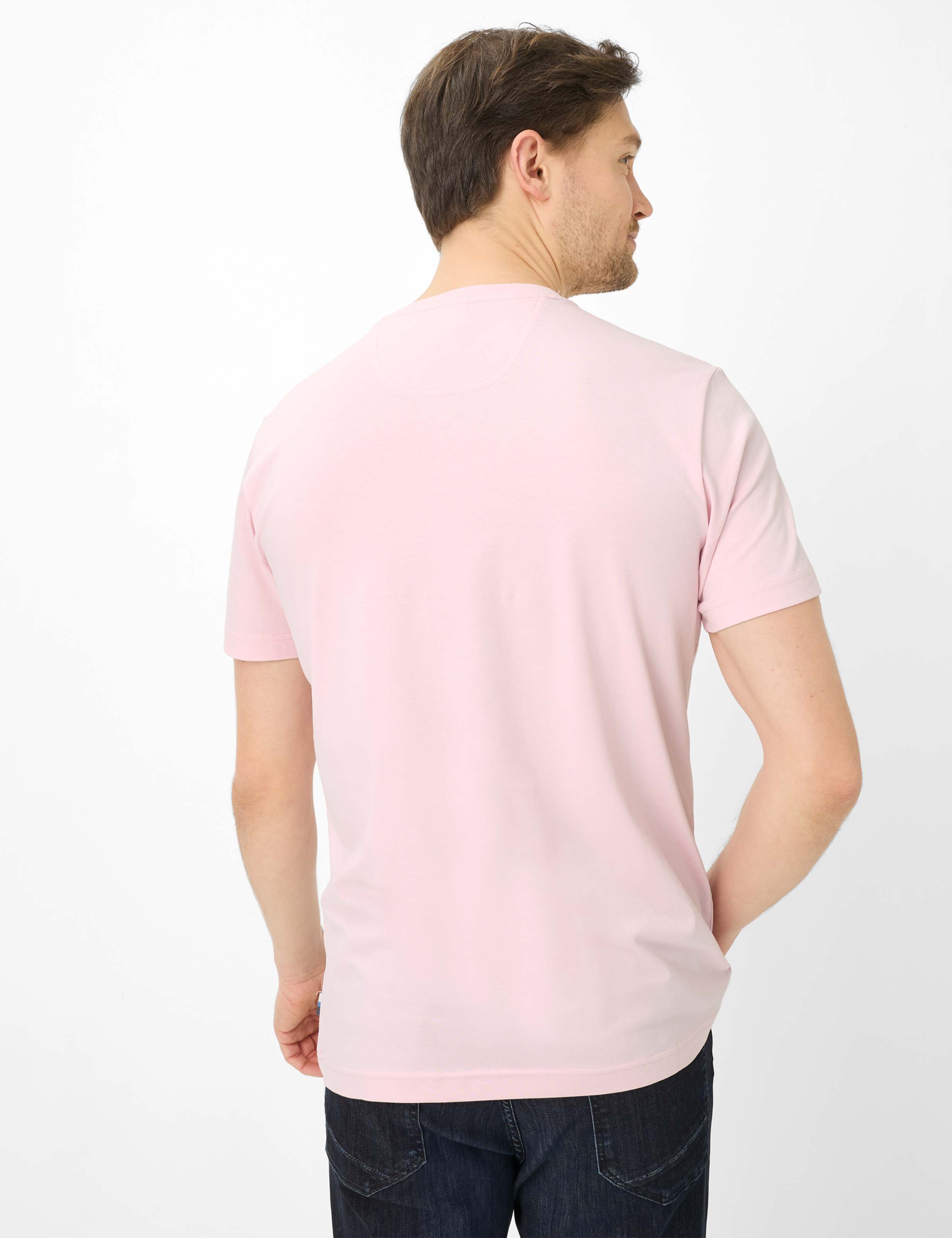 Thumbnail - Brax Herren Shirt Style TED smooth rose, Rosa, Gr. S