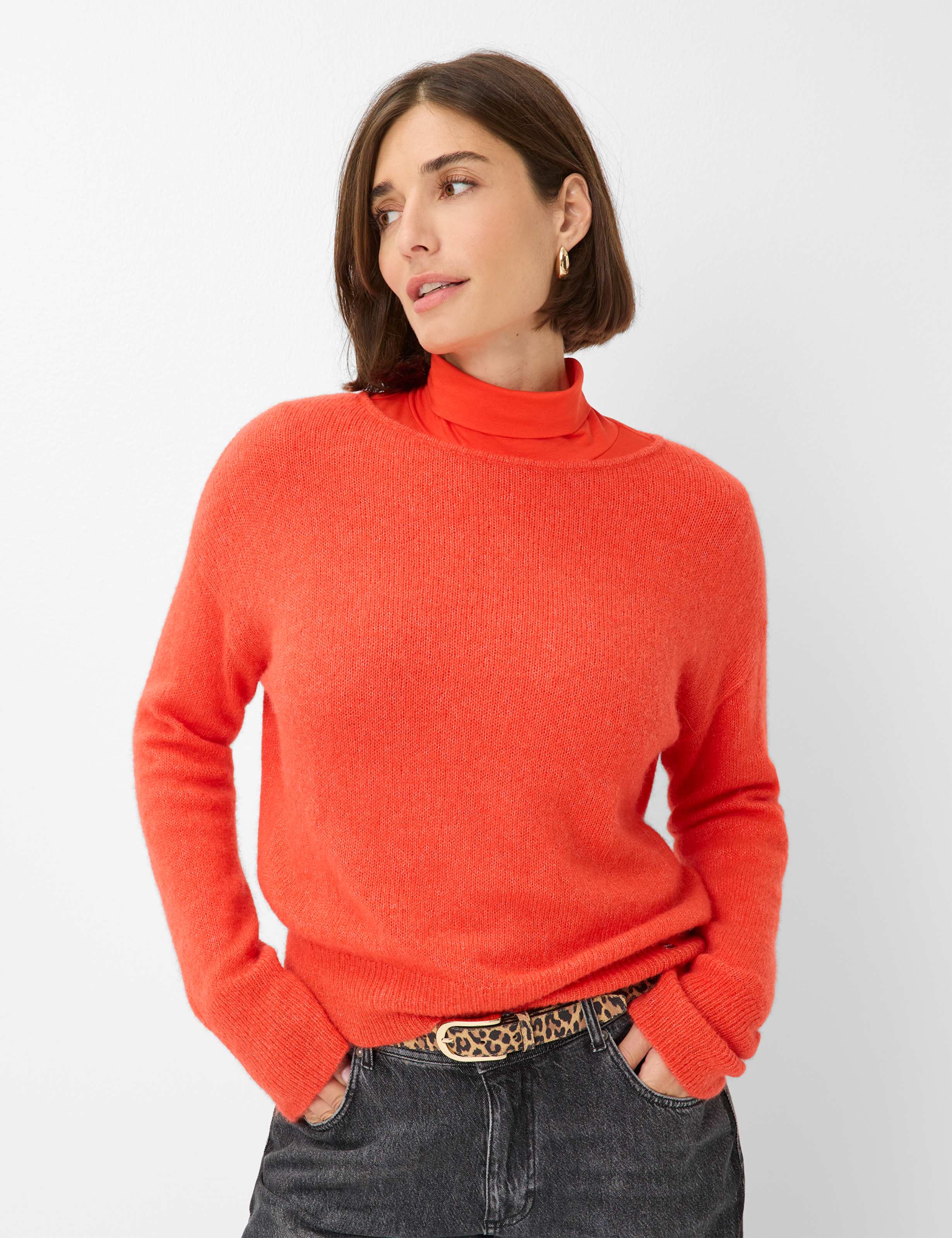 Damen Style LISA Hellrot  Model Front