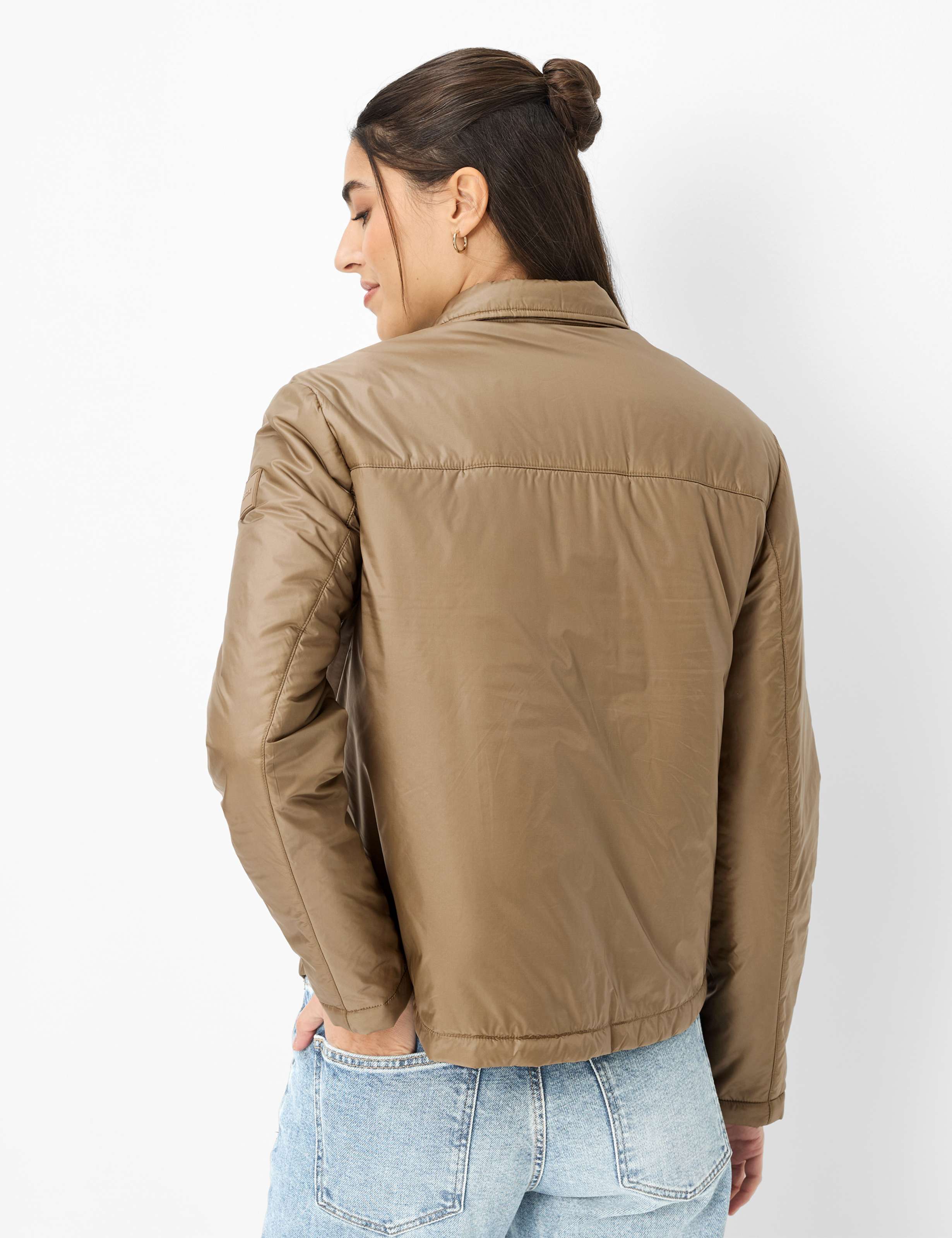 Thumbnail - Brax Damen Overshirt Style TORINO light mocha, braun, Gr. 34