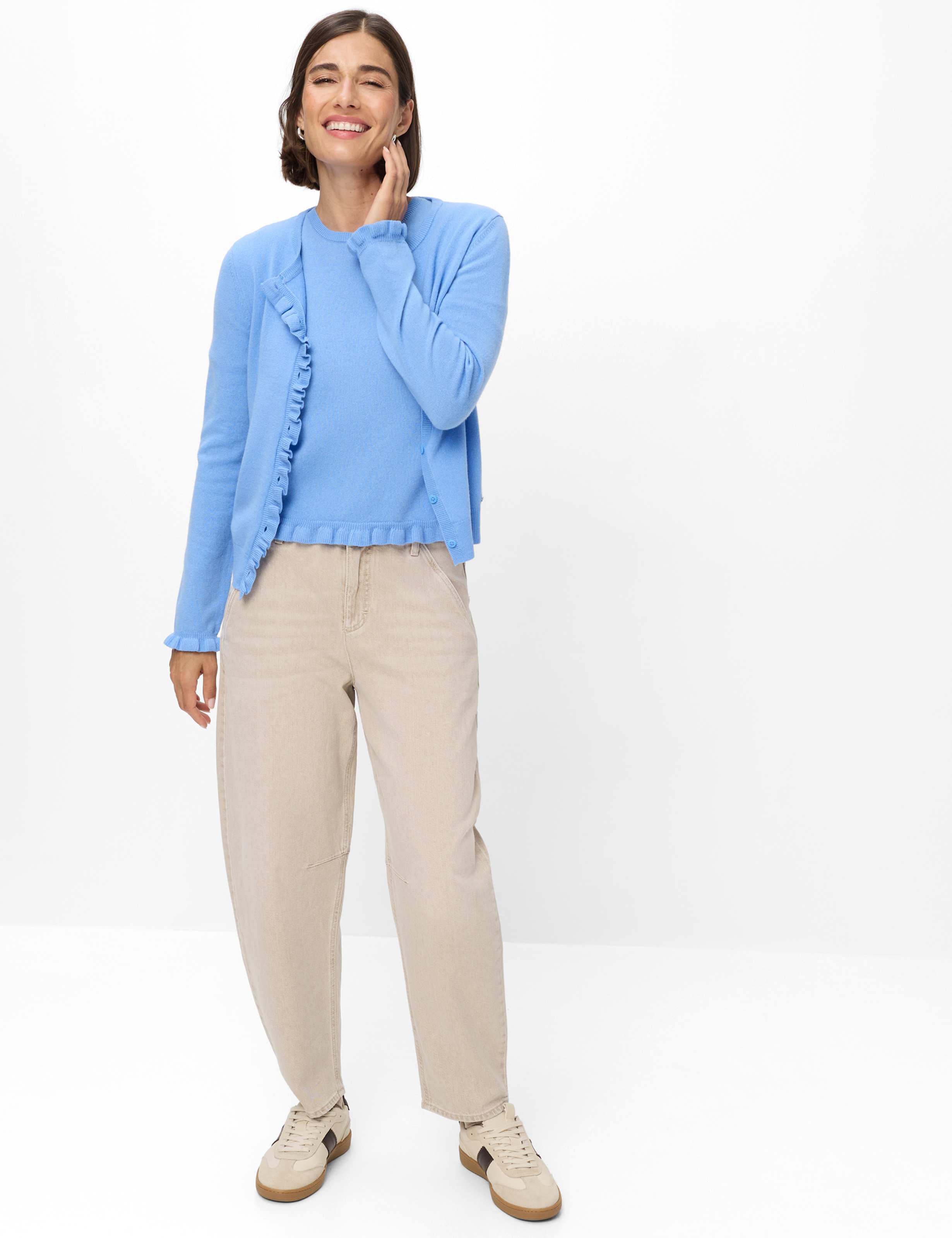 Damen Style NINA Blau  Model Outfit