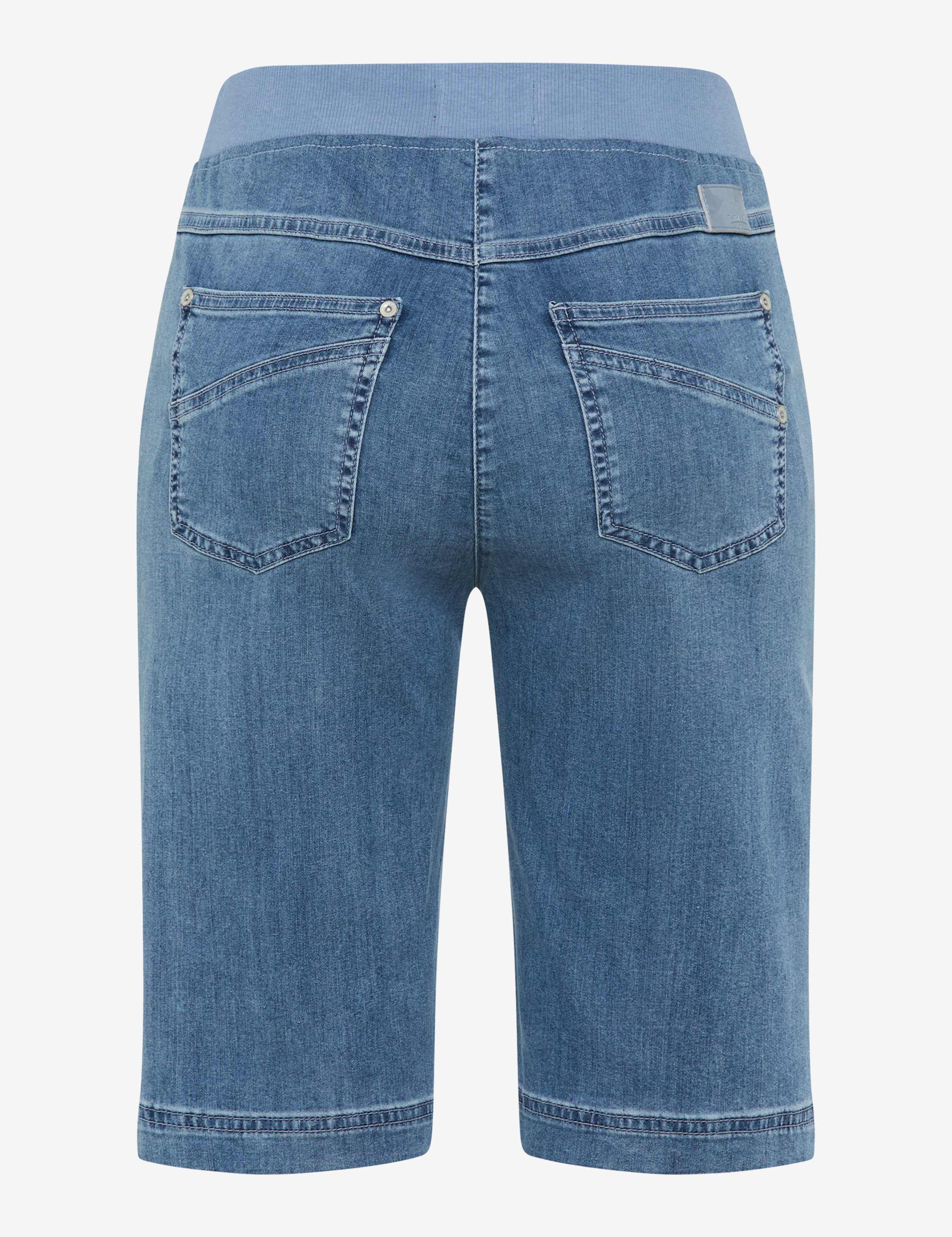 Damen Style PAMINA BERMUDA Denim Hellblau Slim Fit Freisteller Rueck