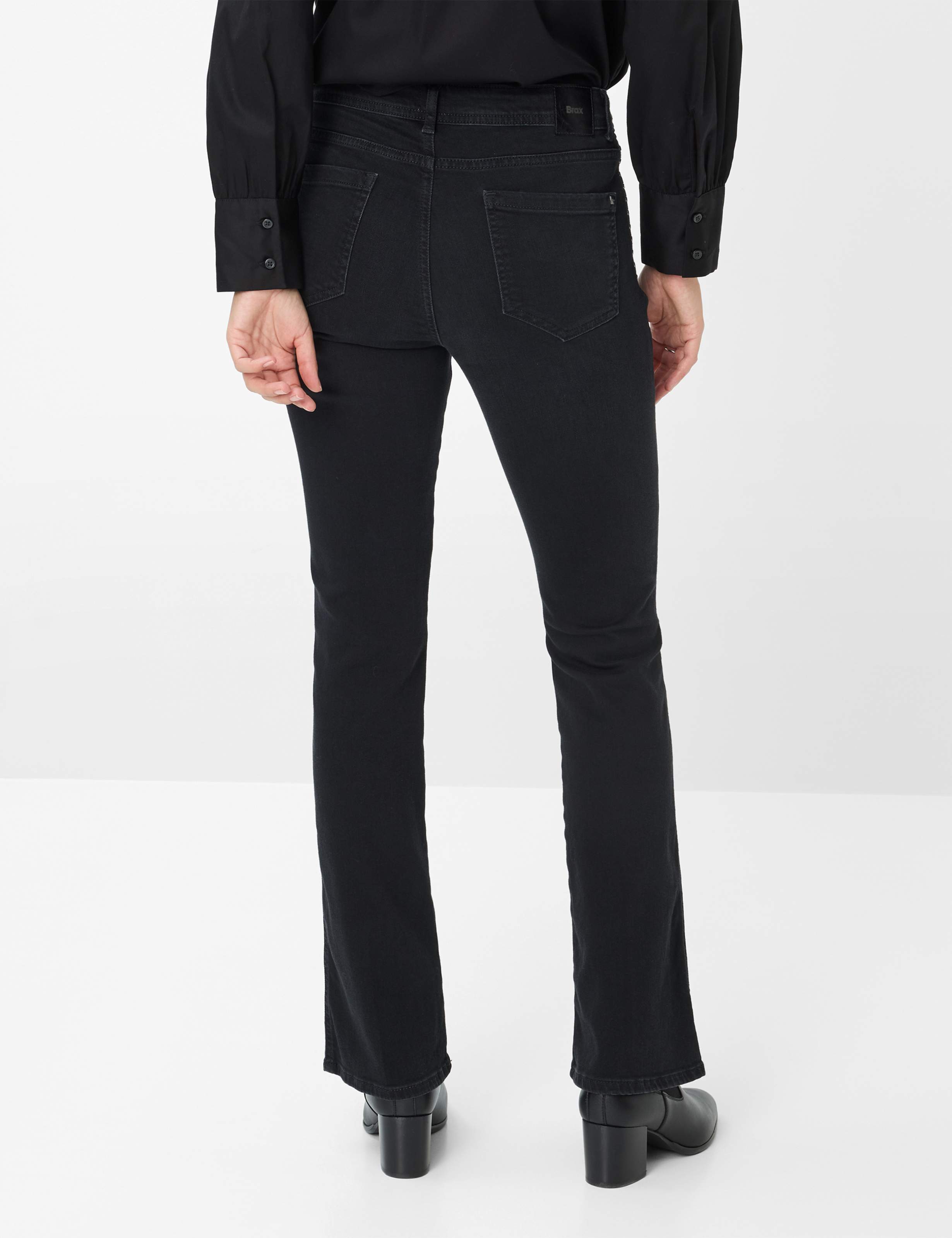 Damen Style SHAKIRA Denim Dunkelgrau Slim Fit Model Rueck