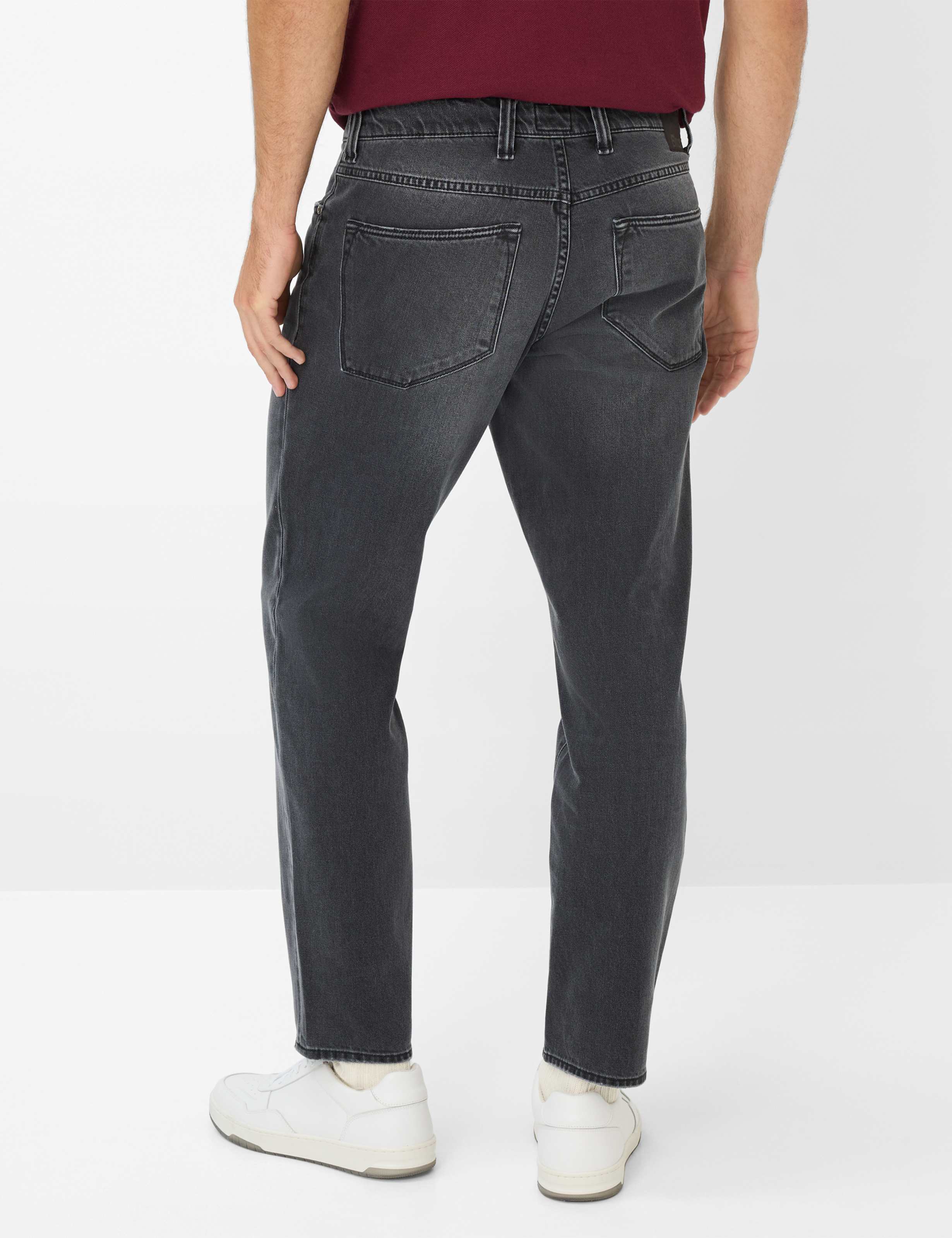 Men Style CURTIS Denim Medium Gray Relaxed Fit Model back