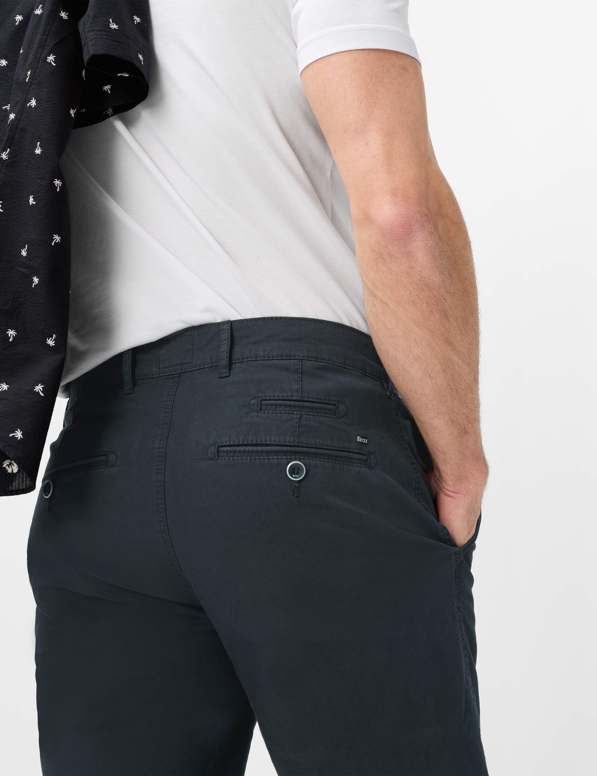 Herren Style BALU Dunkelblau Modern Fit Detail 1