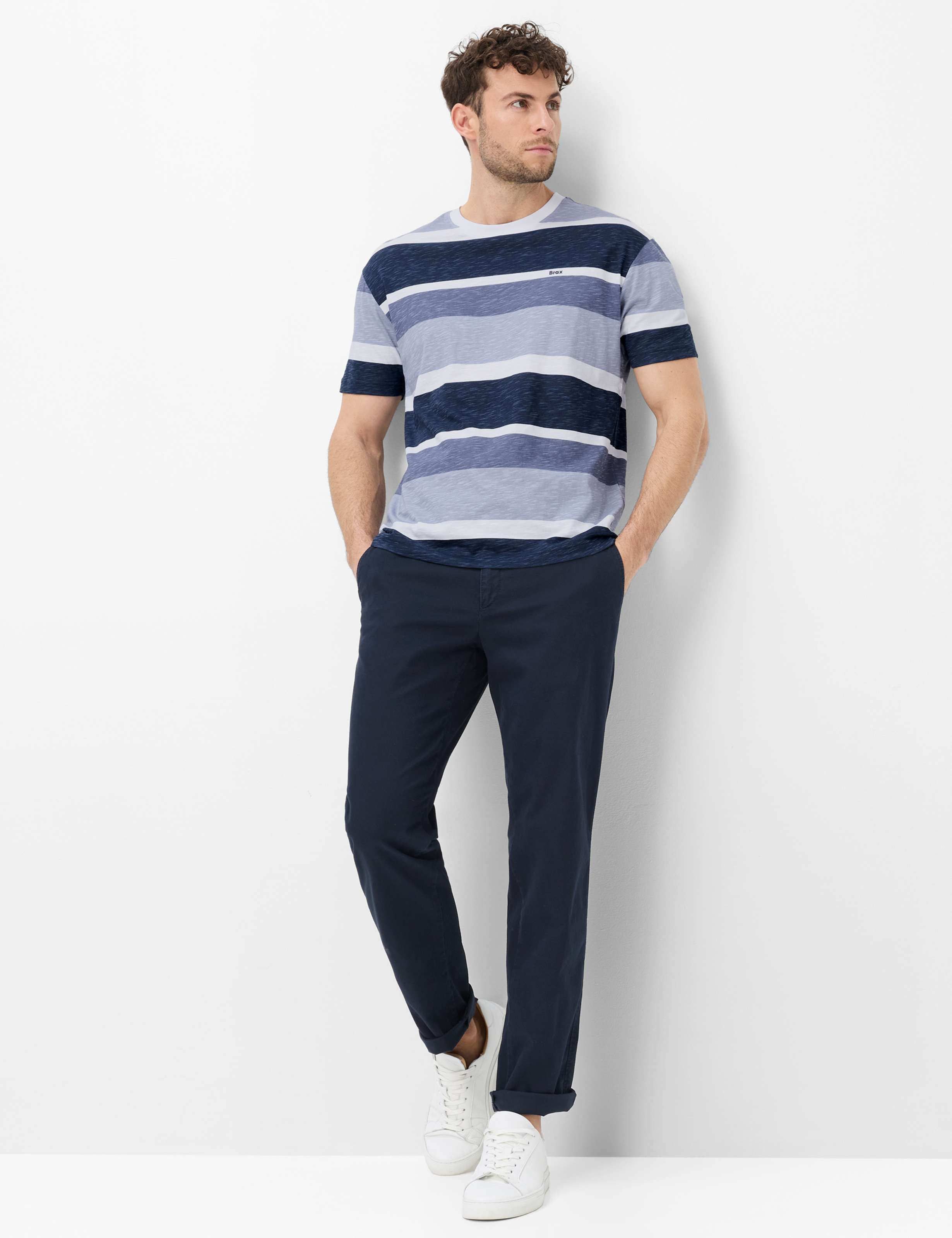 Men Style EVANS Dark Blue Regular Fit Model Outfit