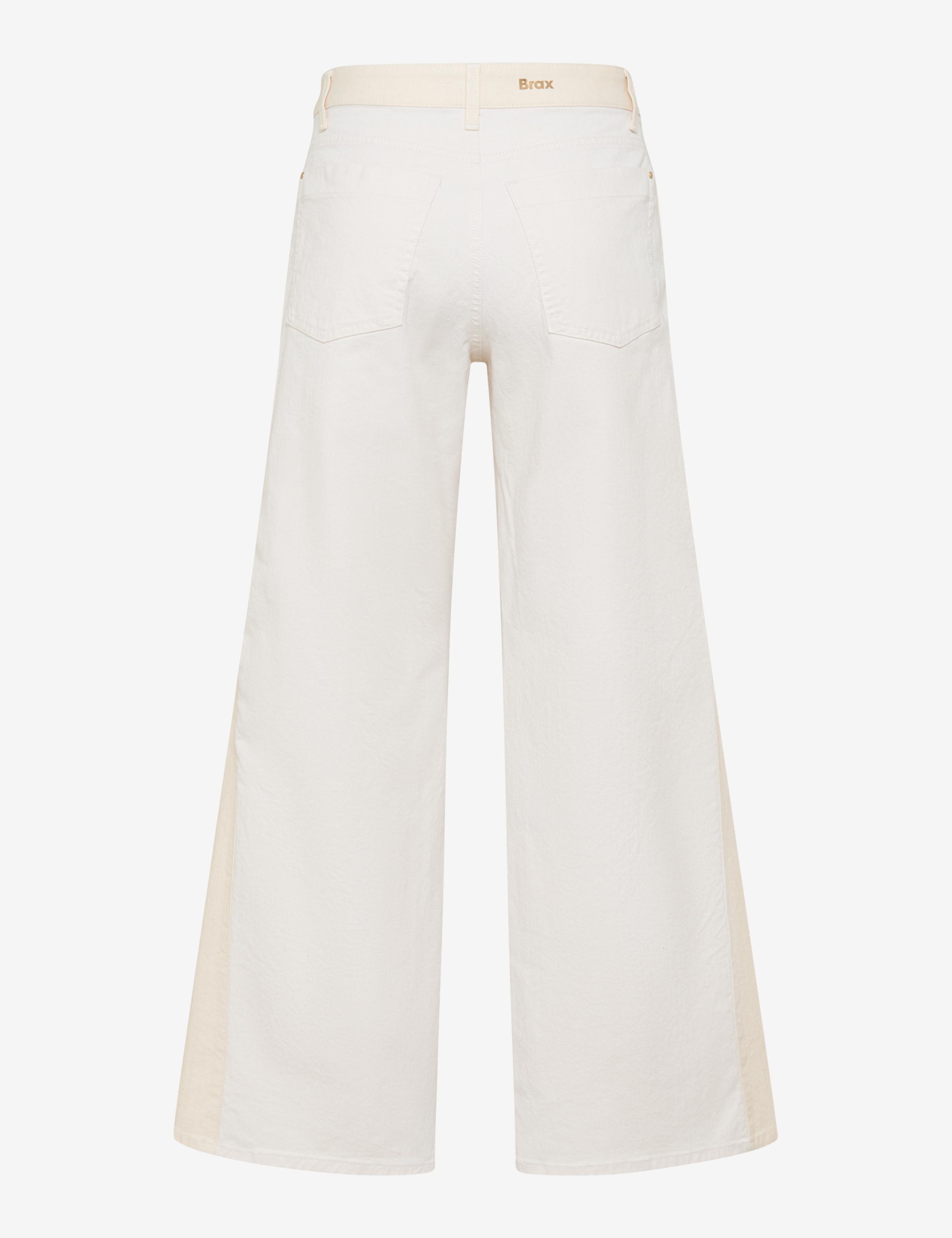 Damen Style MORGAN Denim Cremeweiß Wide Leg Freisteller Rueck