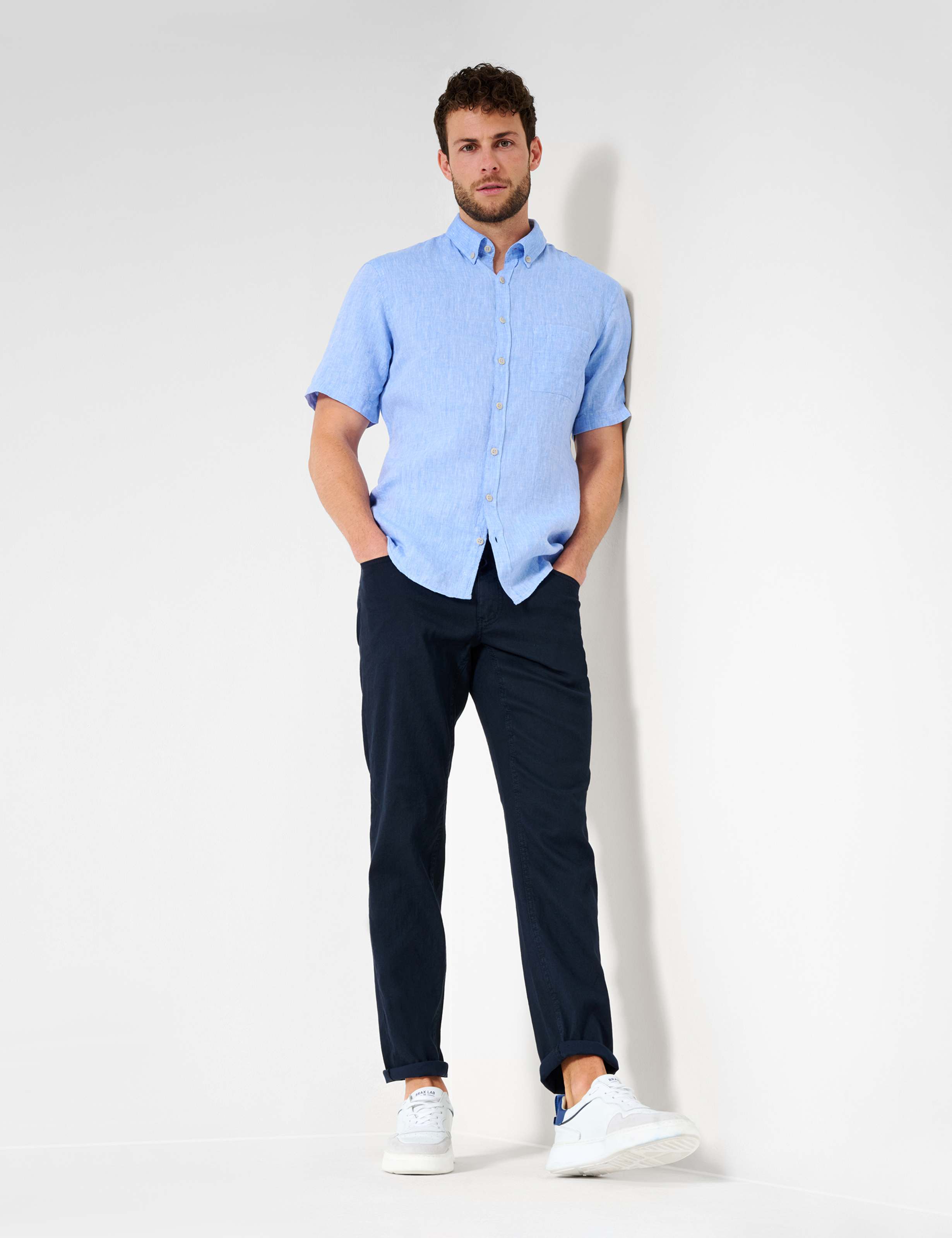 Men Style DAN smooth blue  Model Outfit