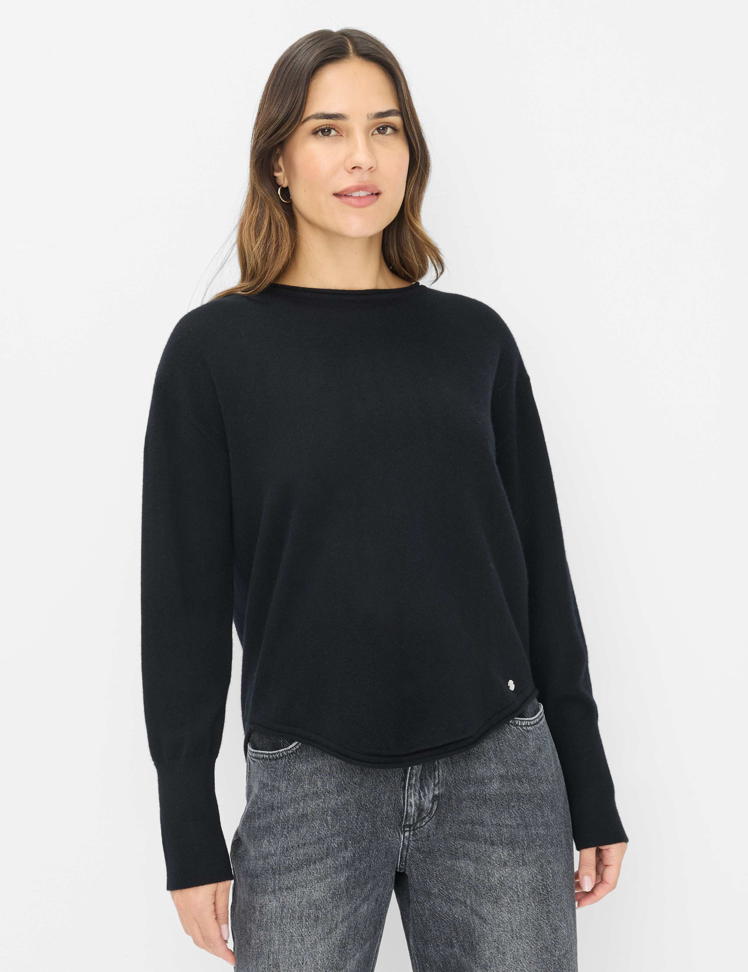 Thumbnail - Brax Damen Strickpullover Style LIZ black, schwarz, Gr. 46