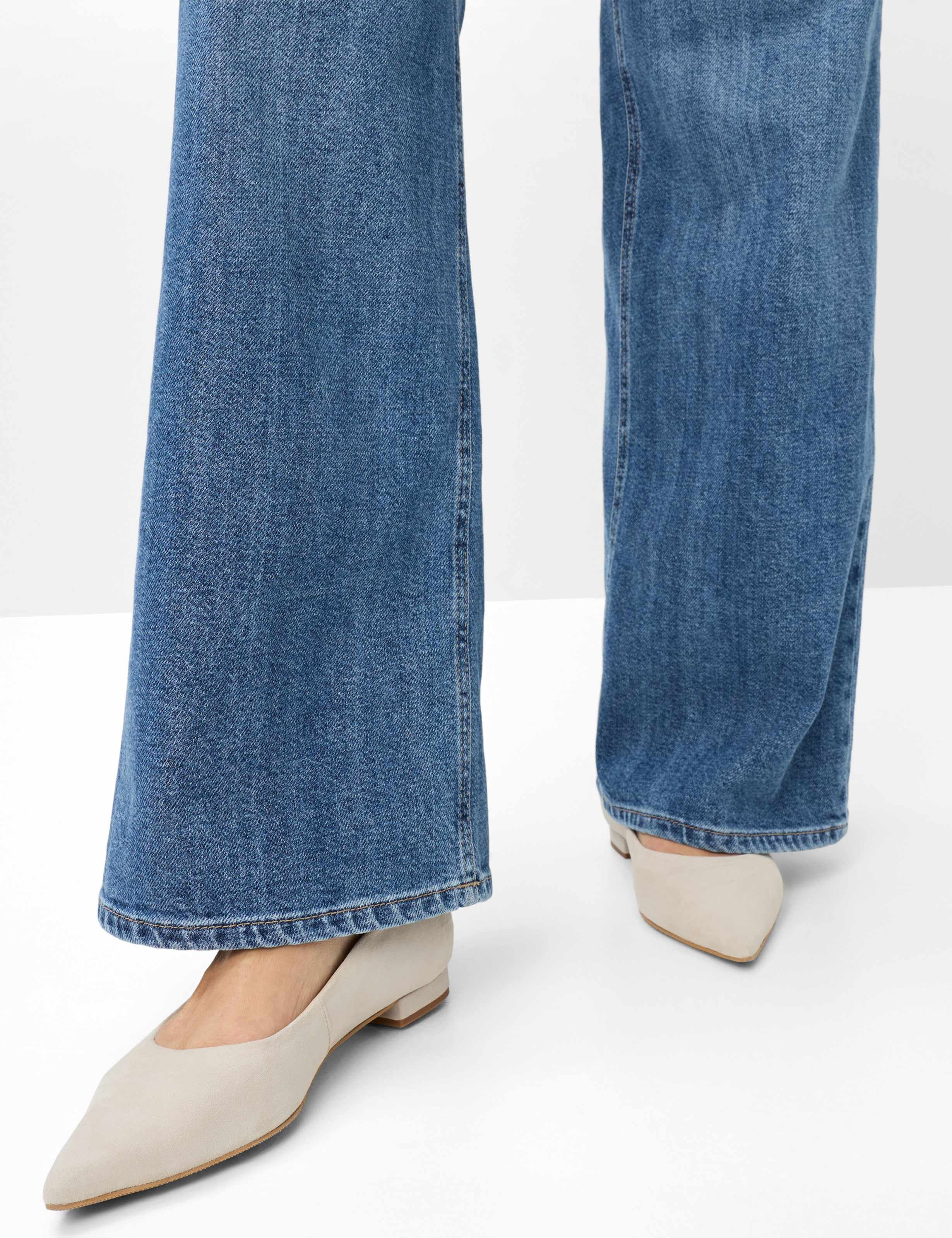 Damen Style MORGAN Denim Blau Wide Leg Detail 2