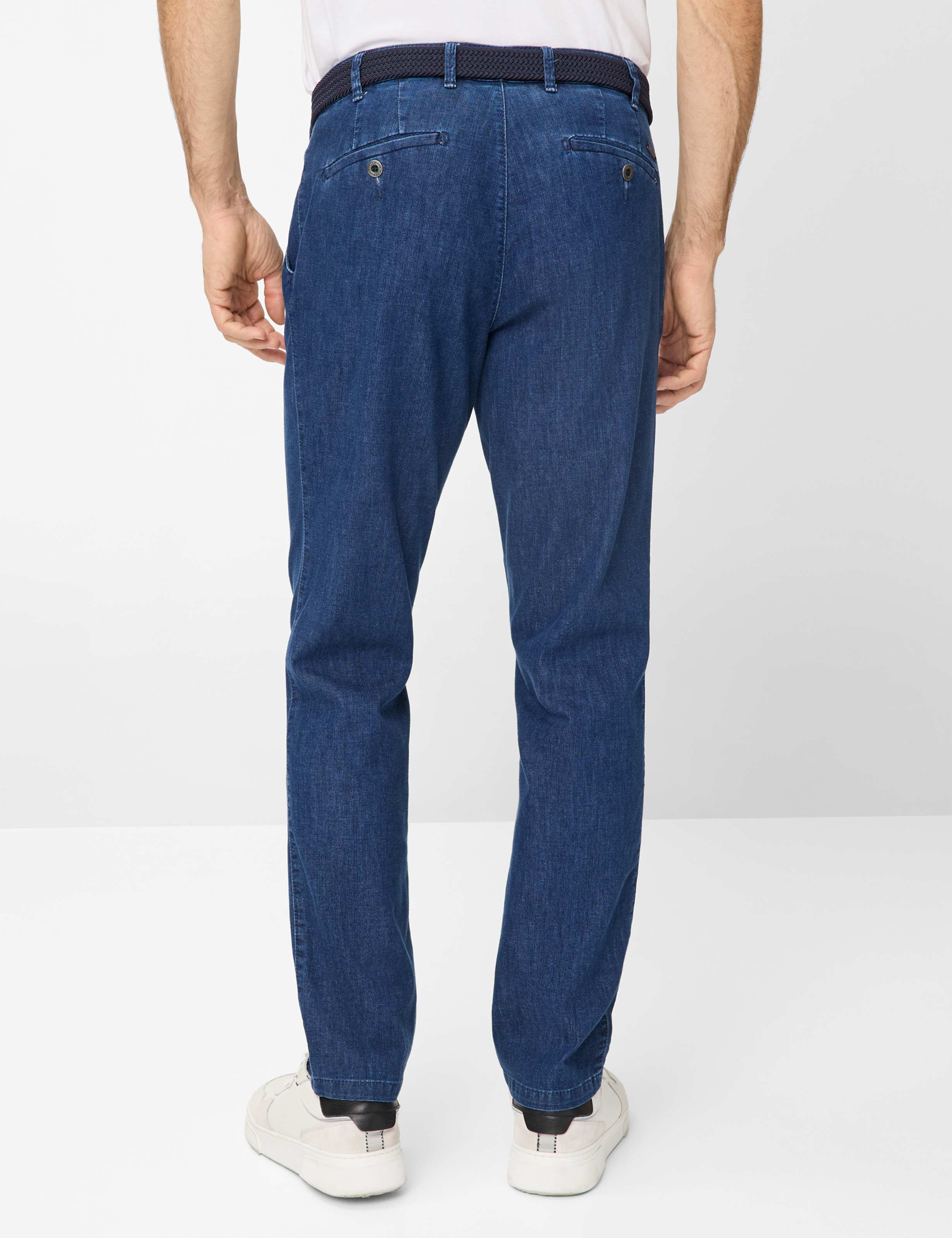 Herren Style LUIS Denim Blau Regular Fit Model Rueck