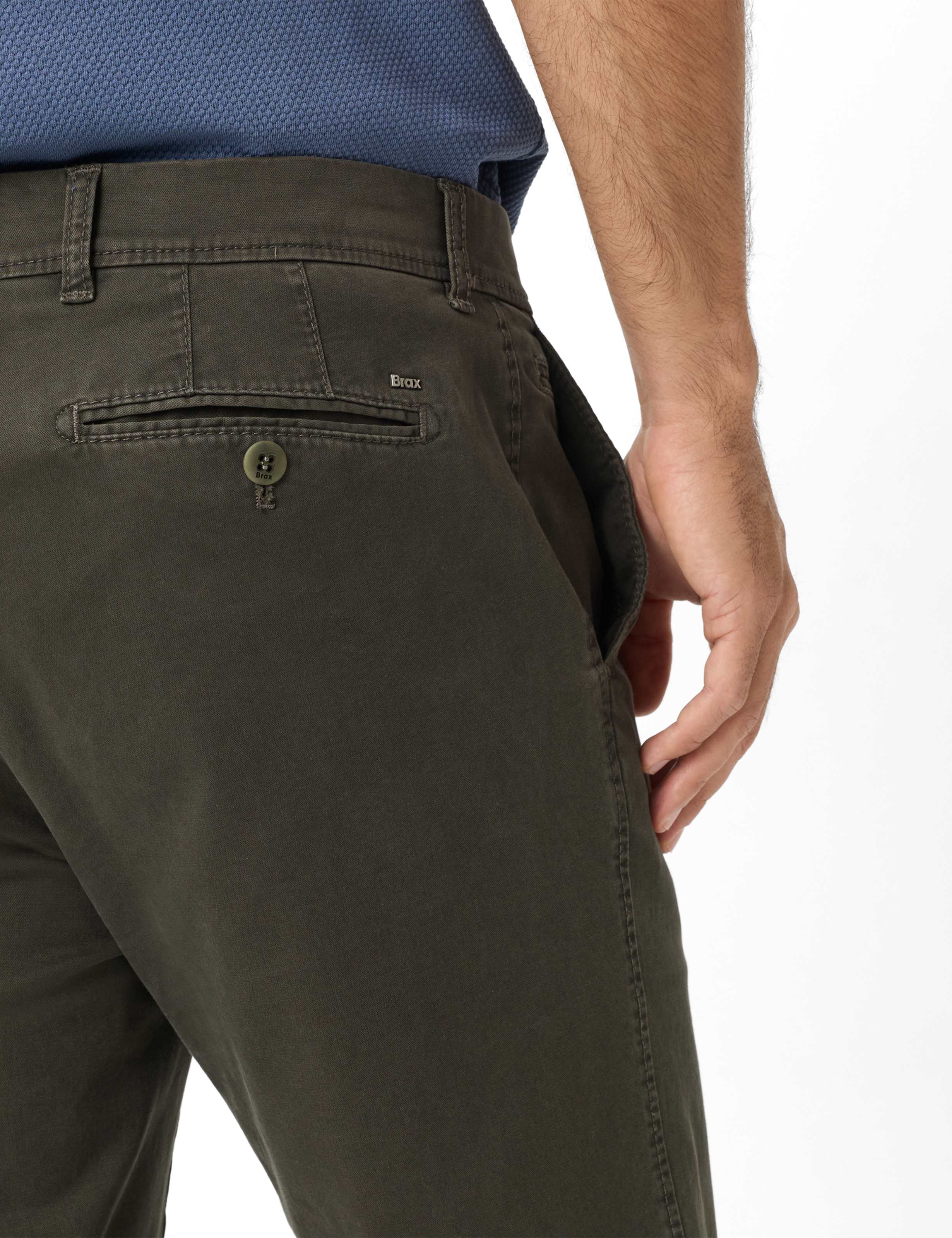Homme Style EVANS Vert - Olive Regular Fit Détail 2