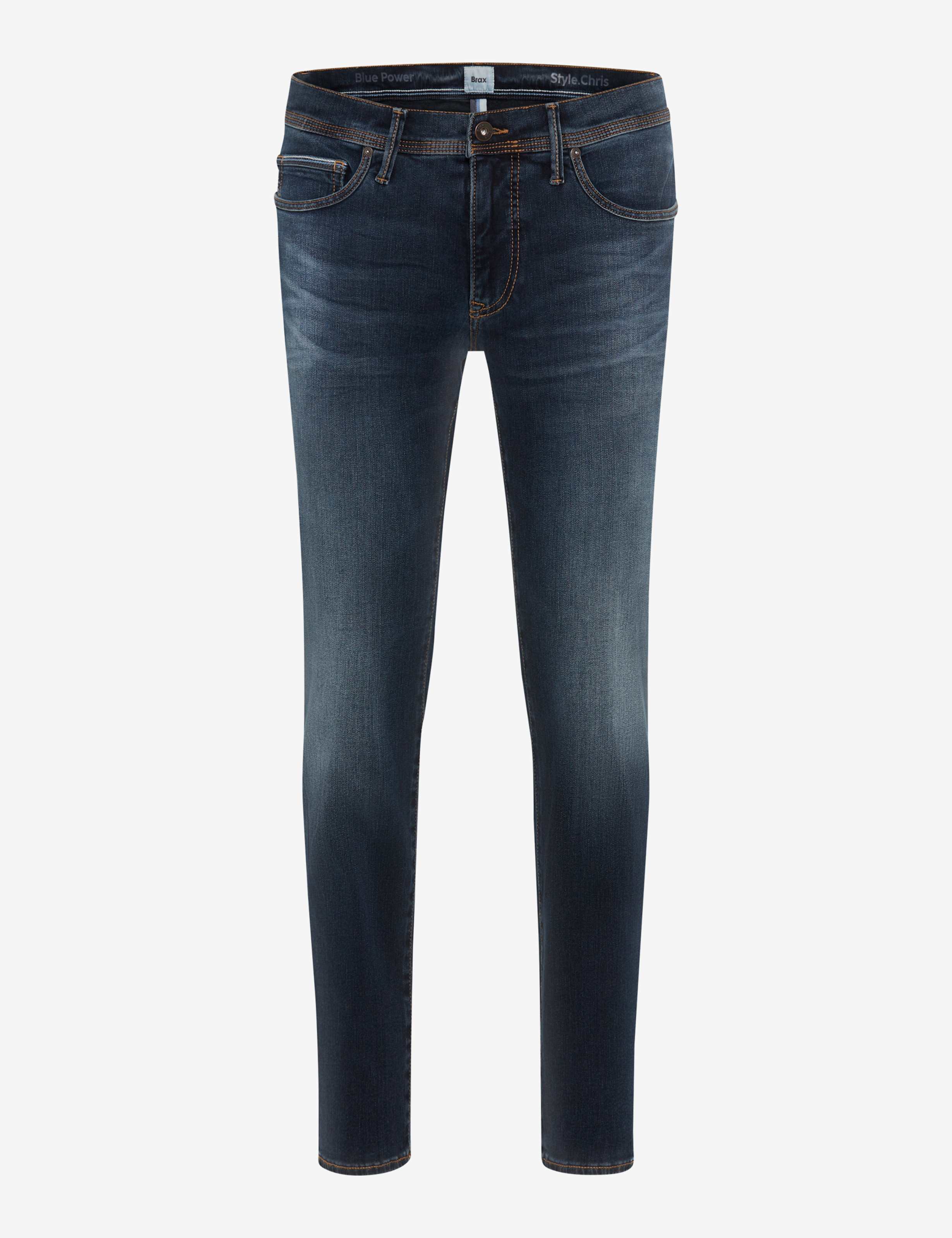 Herren Style CHRIS Denim Dunkelblau Slim Fit Freisteller Front