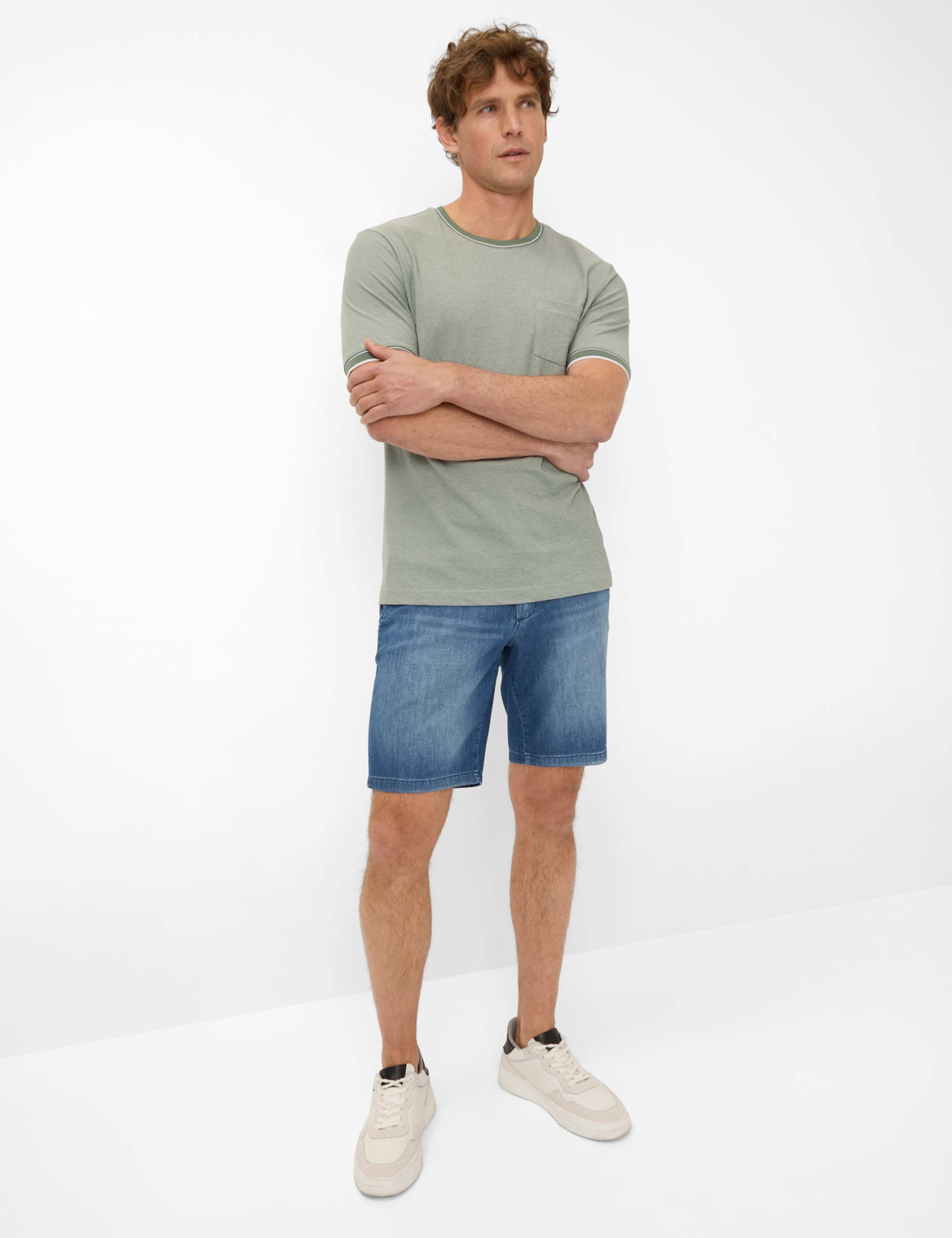 Herren Style TED Grün  Model Outfit