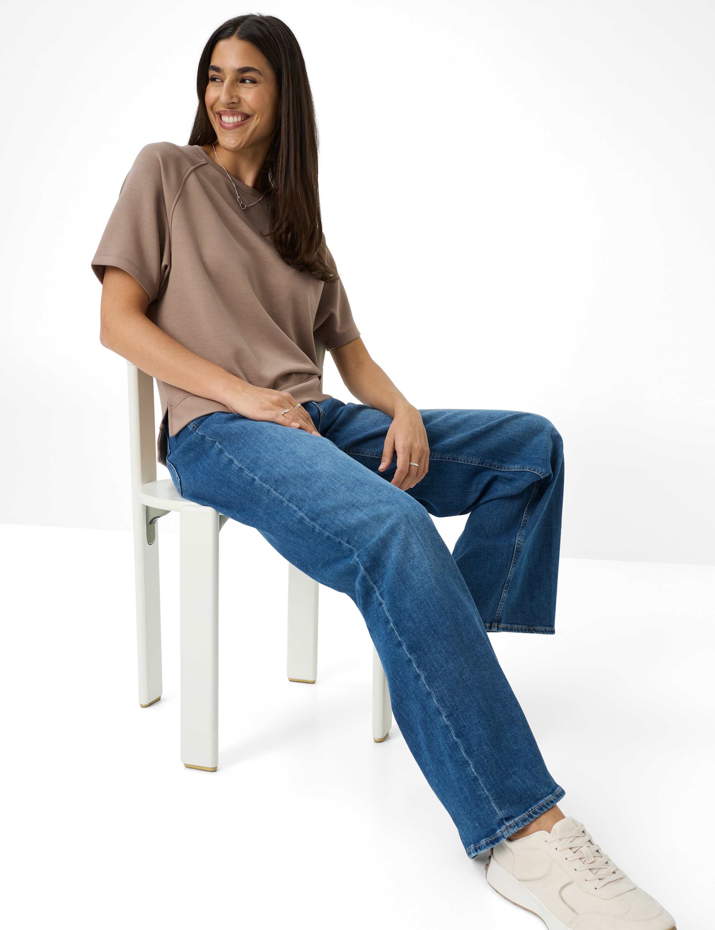 Damen Style MORGAN Blau Wide Leg Detail 1