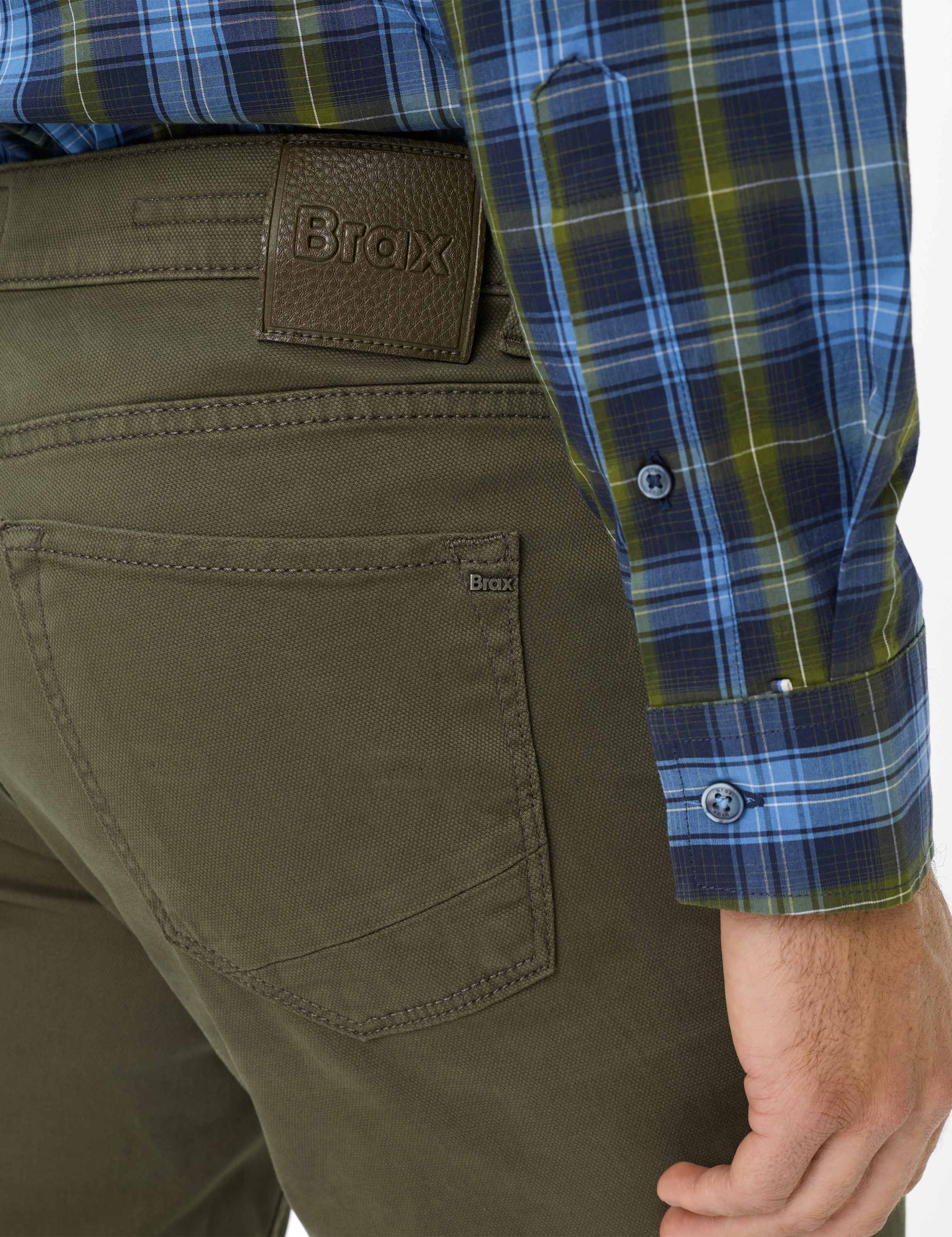 Men Style CHUCK Green - Olive Modern Fit Detail 2