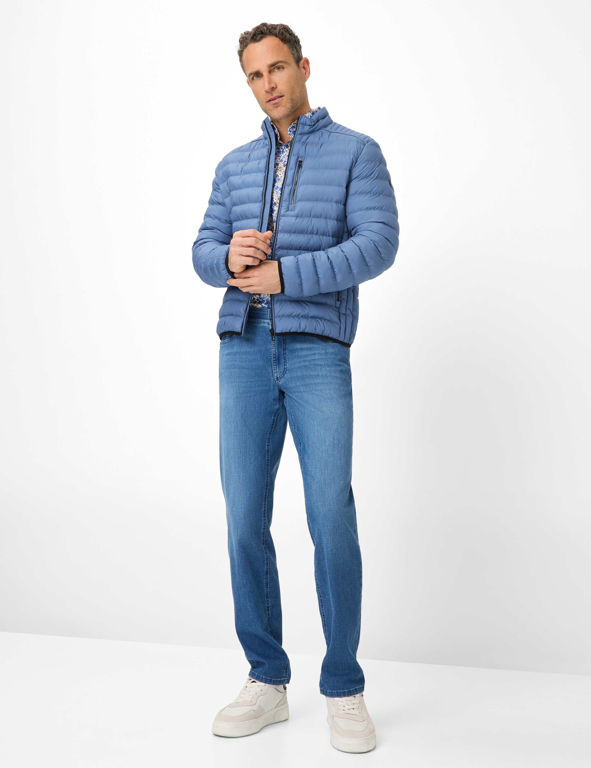 Herren Style LUKE Denim Blau Regular Fit Model Outfit