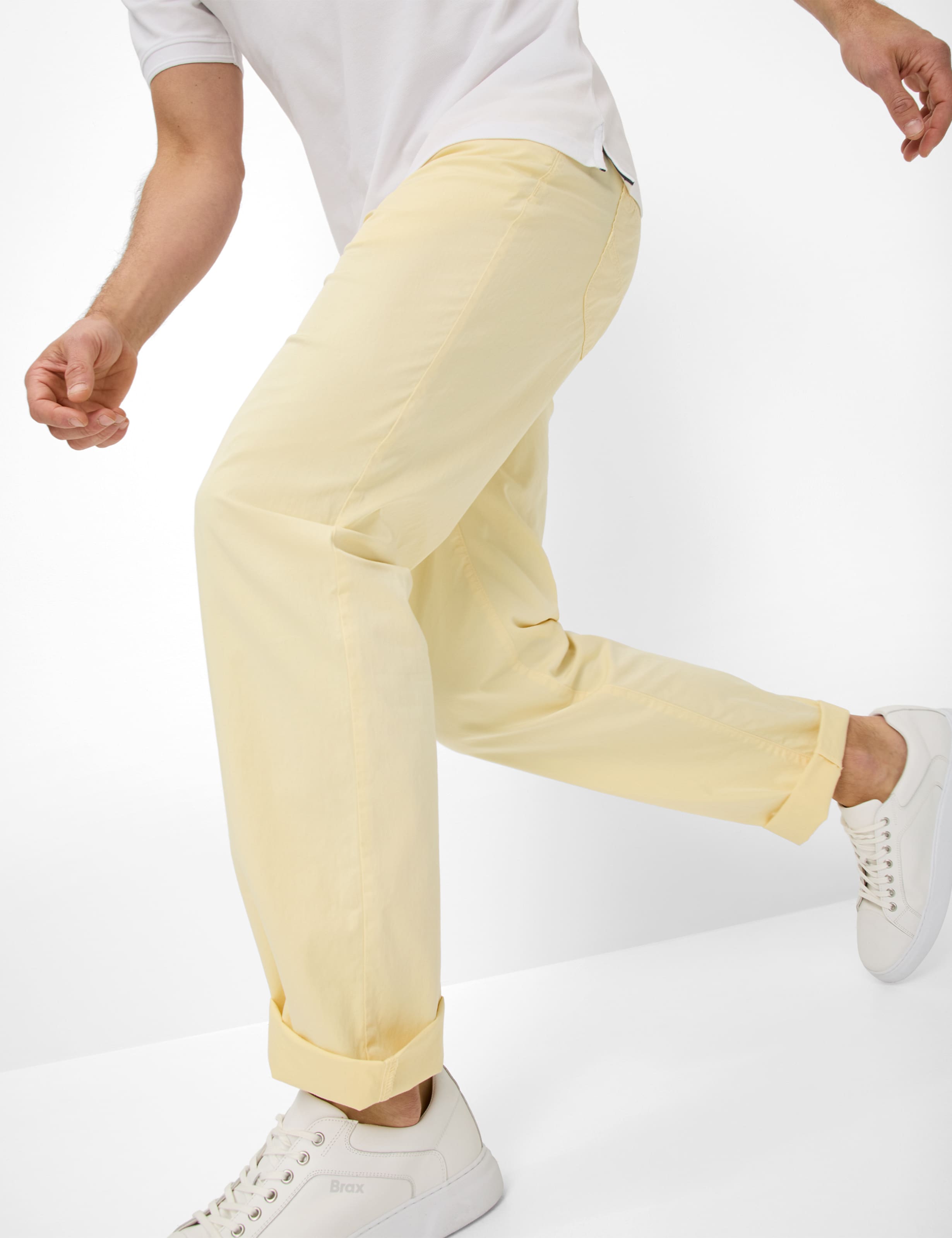 Herren Style CADIZ Hellgelb Straight Fit Detail 1