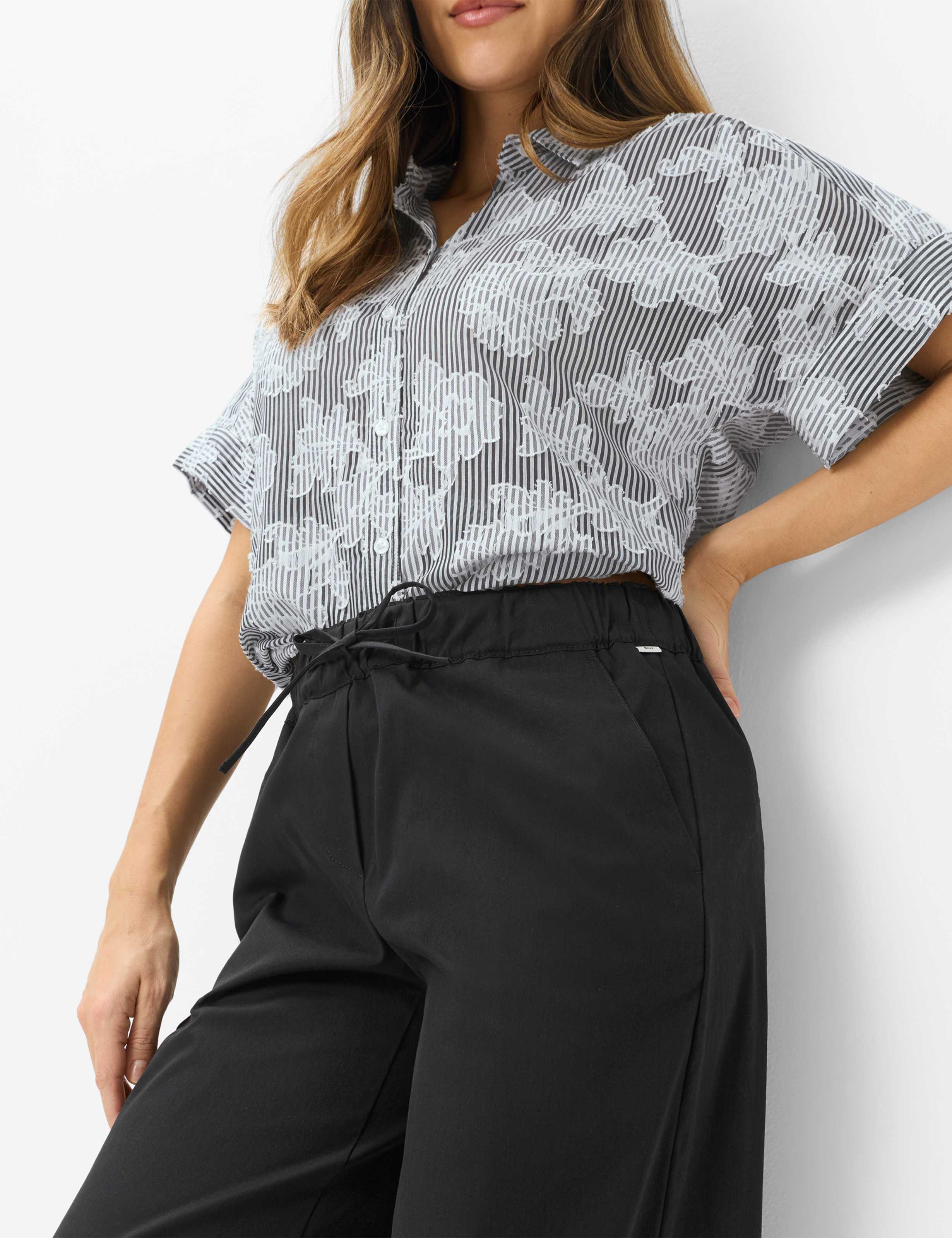 Femme Style MAINE S Noir Wide Leg Détail 1