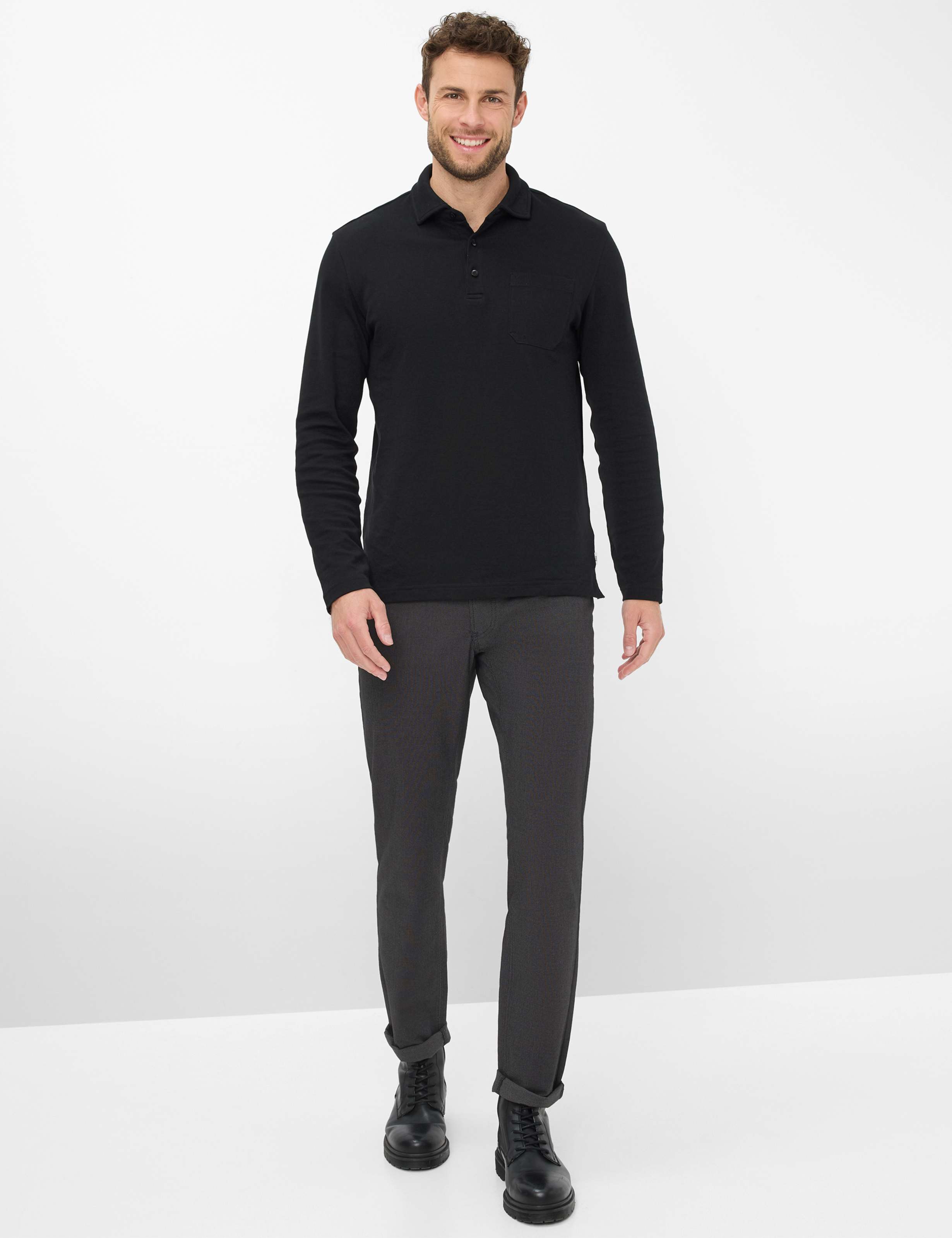 Homme Style CHUCK Noir Permanent Modern Fit Tenue du mannequin