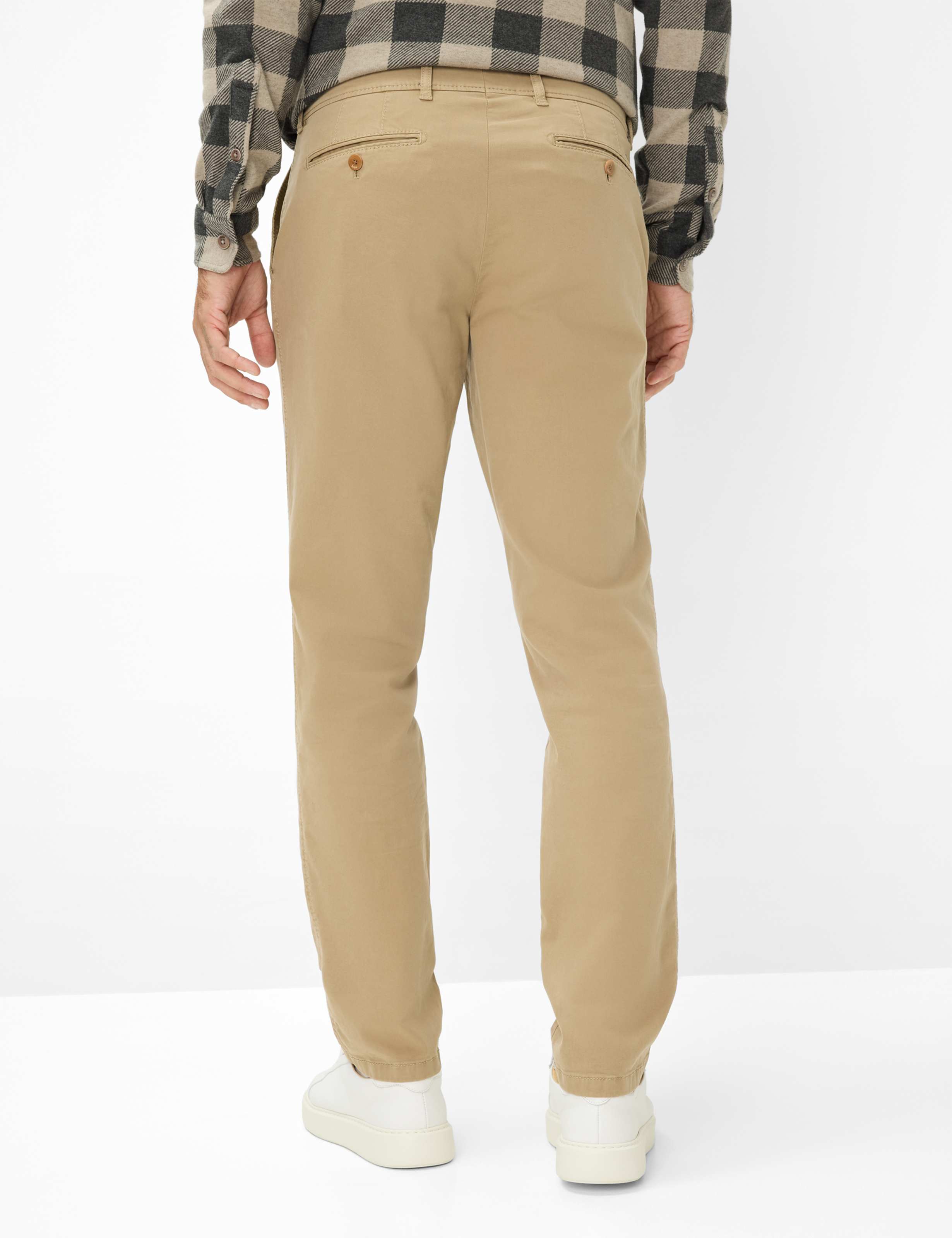 Men Style EVANS Beige Regular Fit Model back