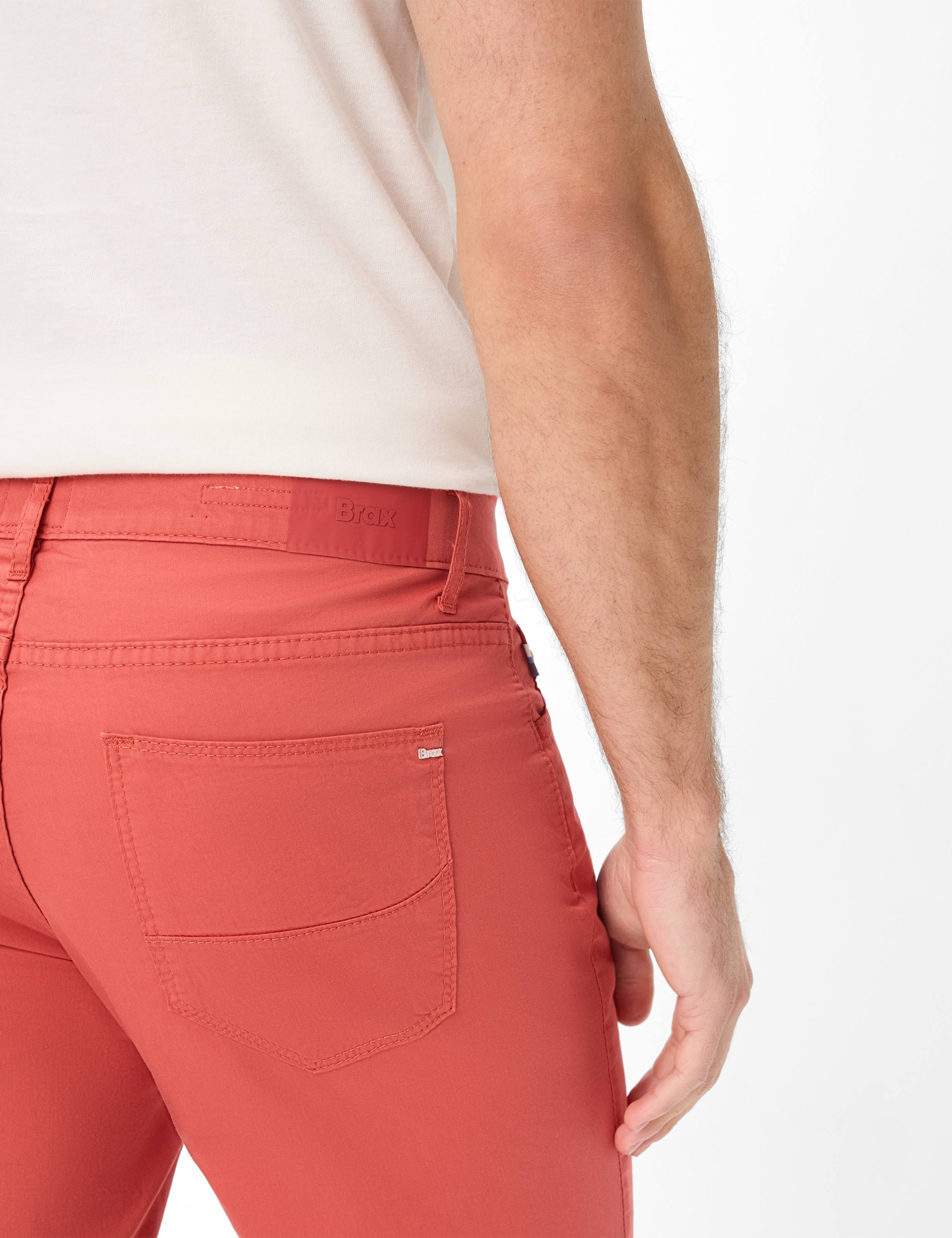 Herren Style CADIZ Rot Straight Fit Detail 2