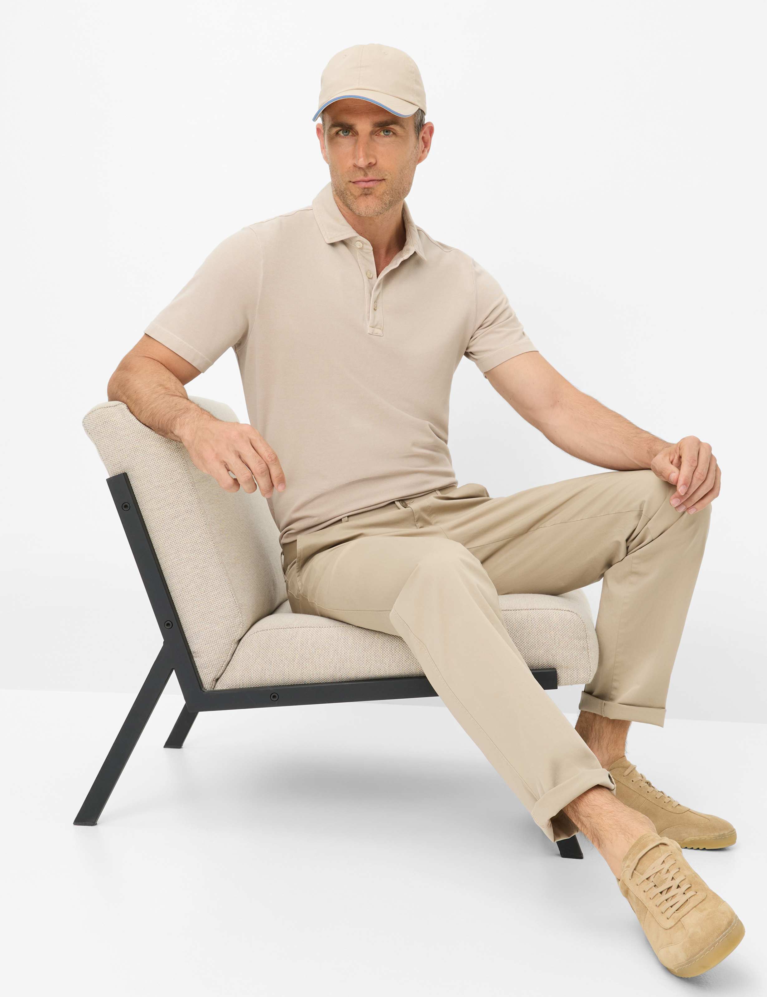 Men Style TORGE Beige Regular Fit Detail 1