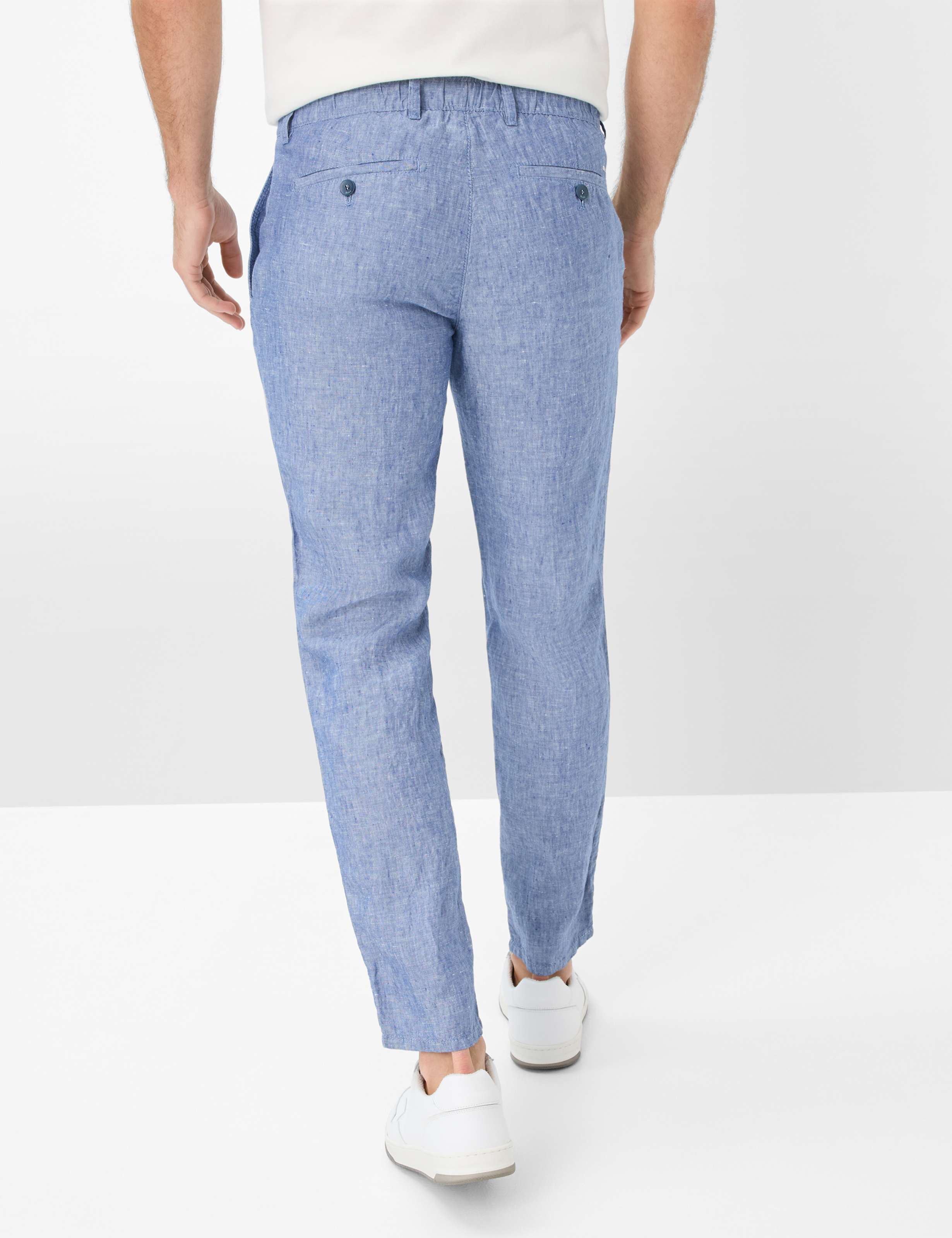 Herren Style FABIO Blau Modern Fit Model Rueck