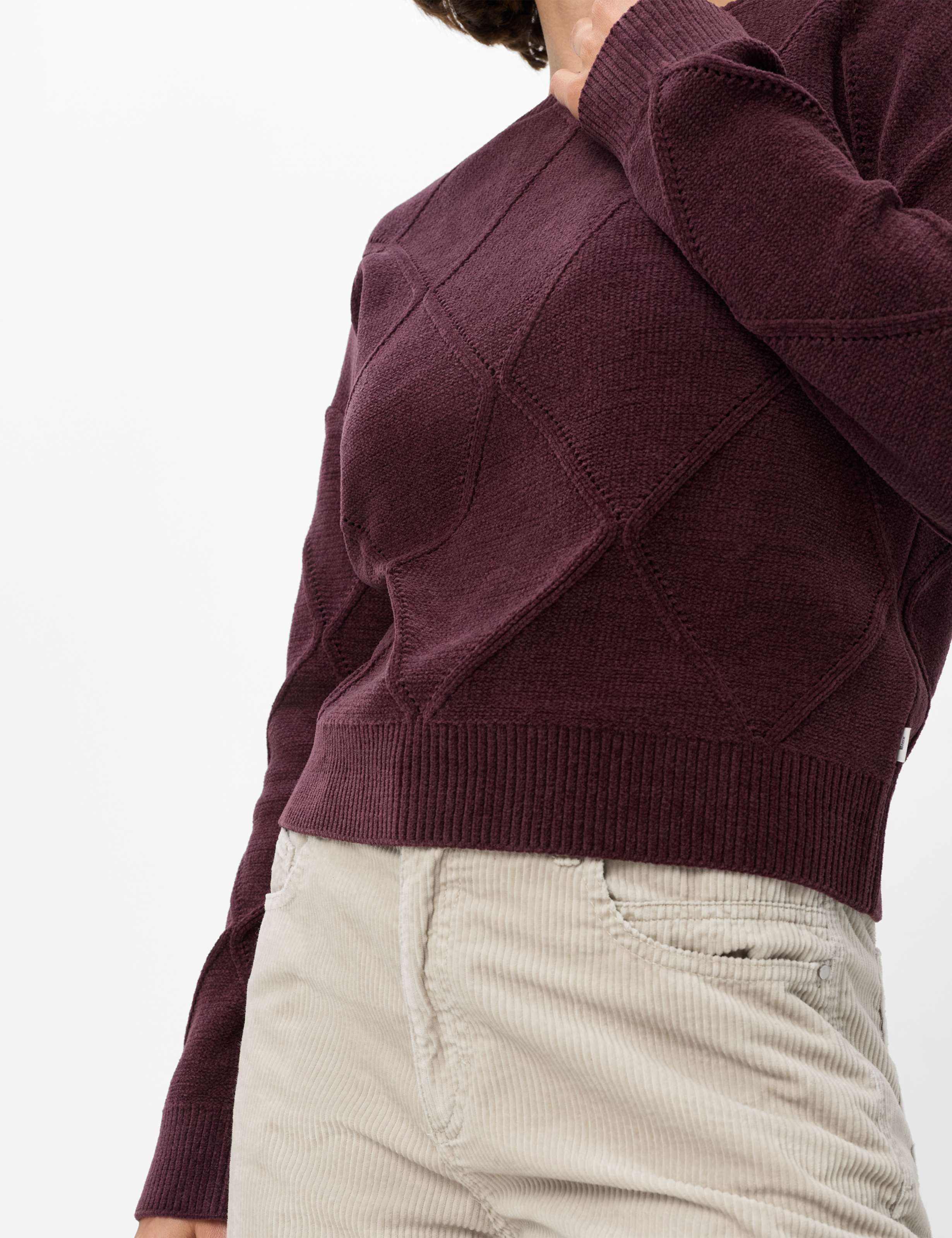 Femme Style LISA Violette Foncé  Détail 2