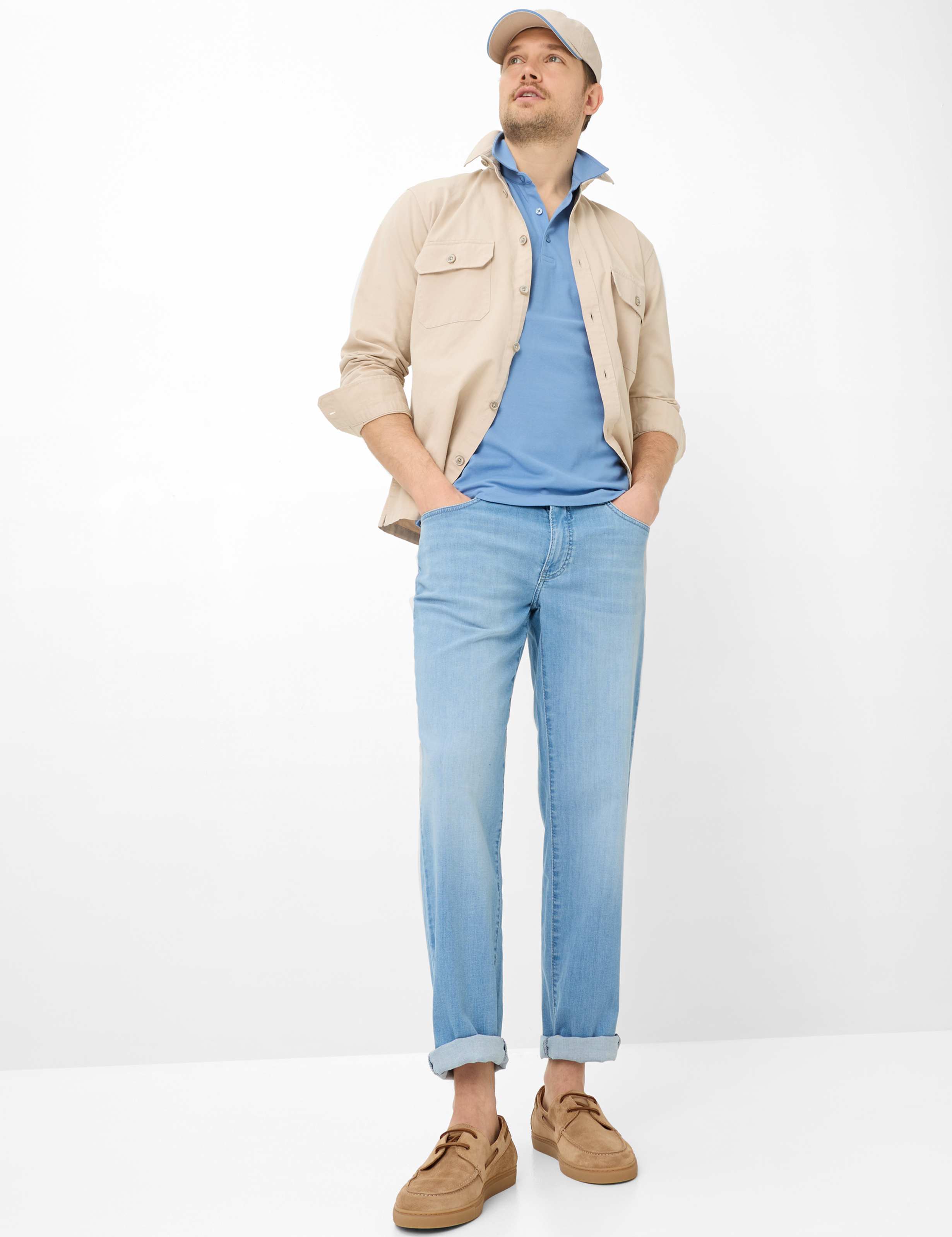 Herren Style PEPE Blau  Model Outfit