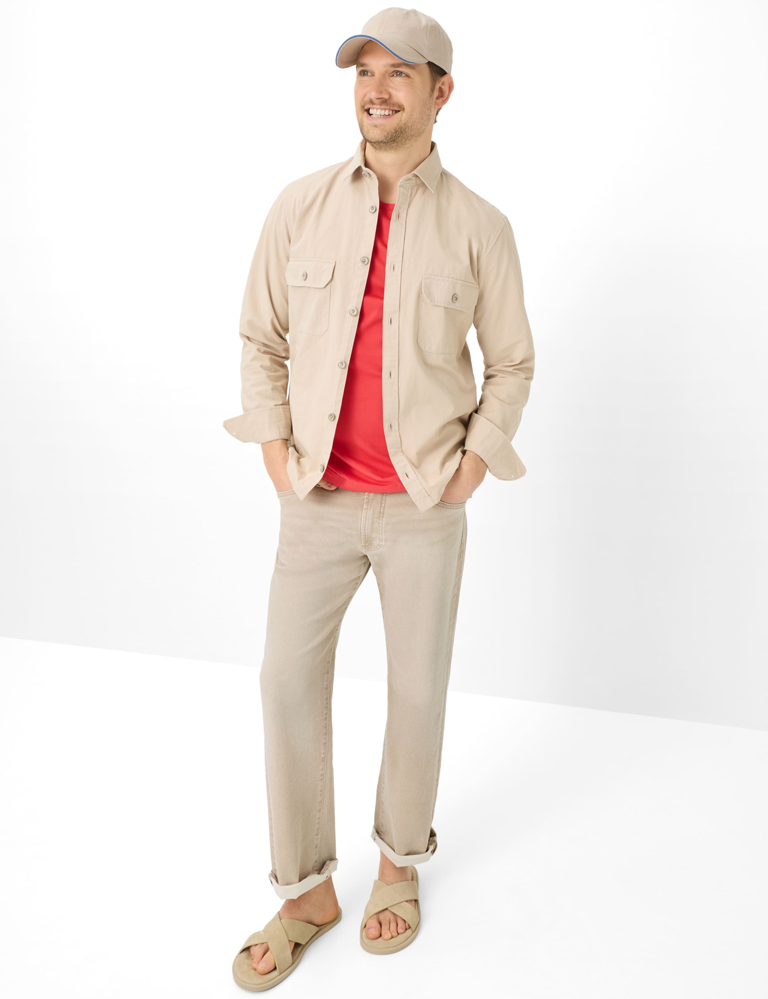 Herre Style TED Rød  Model Outfit